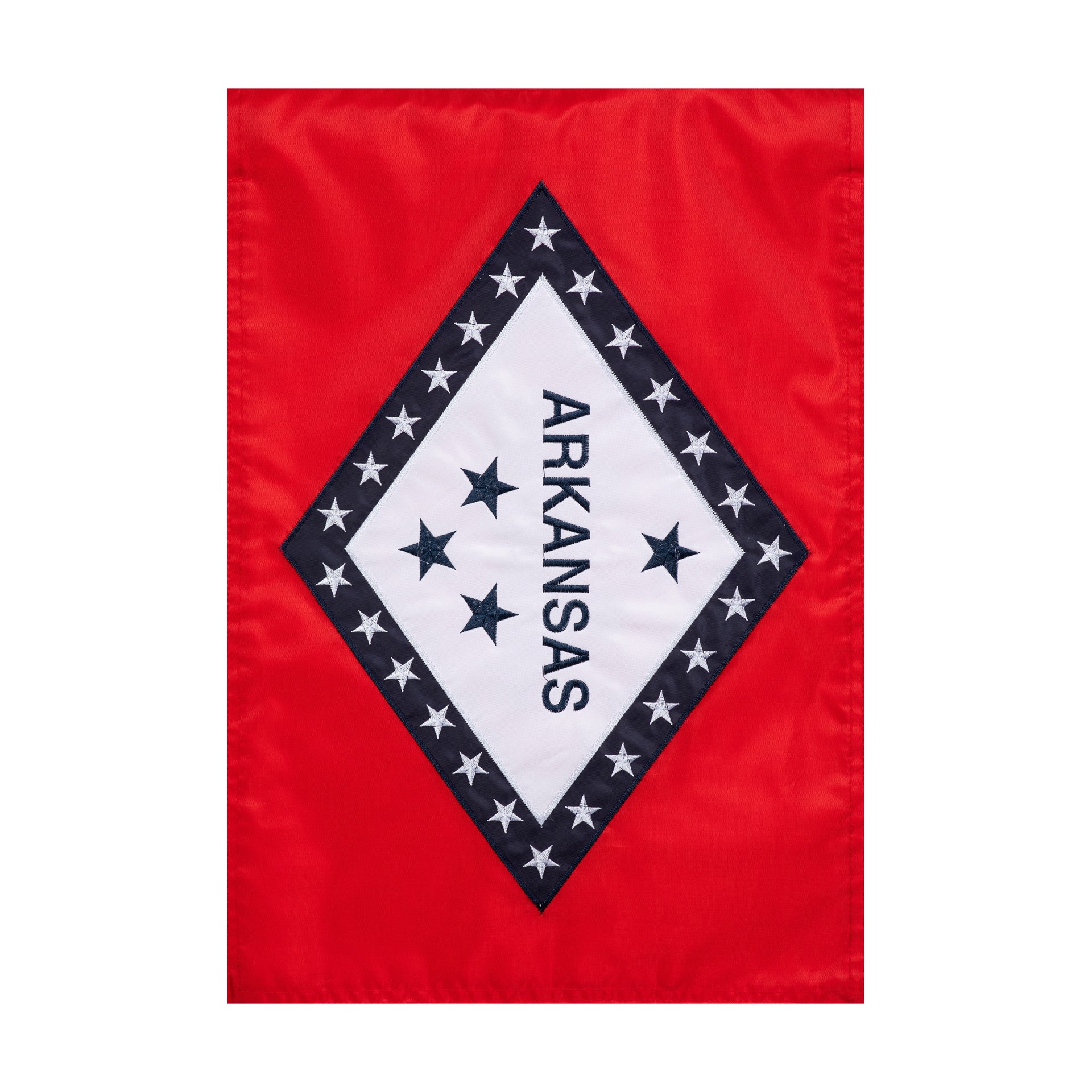 slide 1 of 6, Style Selections 1 W x 1.5 H Arkansas State Garden flag, 1 ct