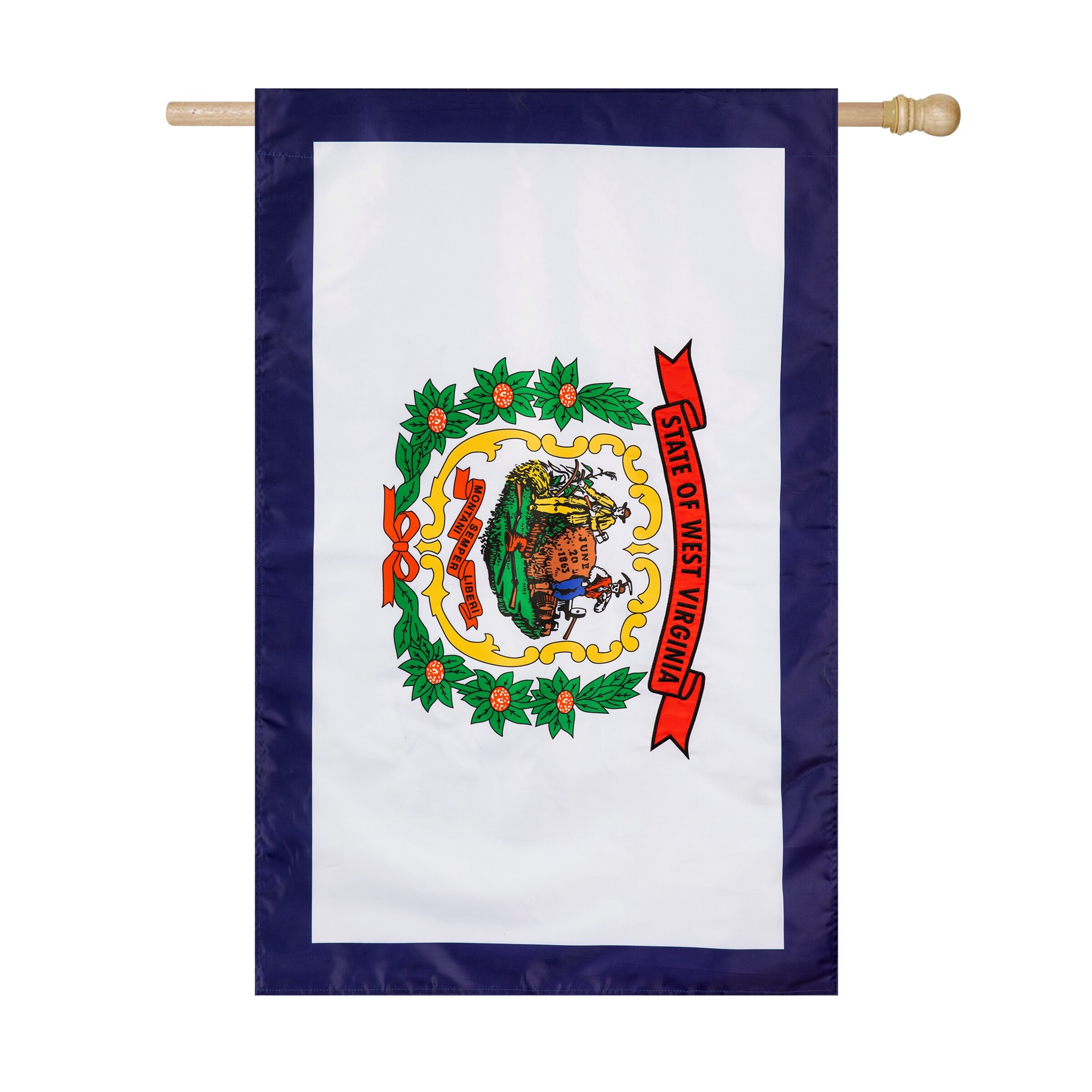 slide 2 of 6, Style Selections 2 W x 4 H State West Virginia State House flag, 1 ct