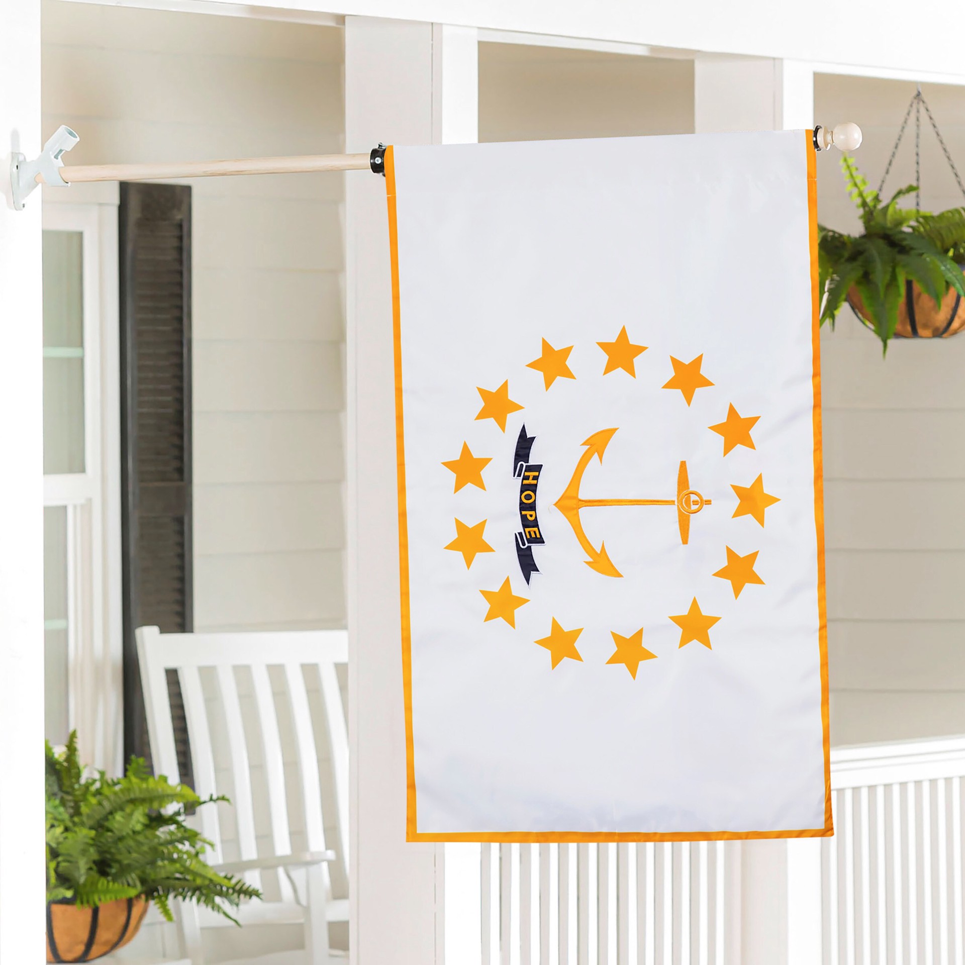 slide 3 of 6, Style Selections 2 W x 4 H State Rhode Island State House flag, 1 ct