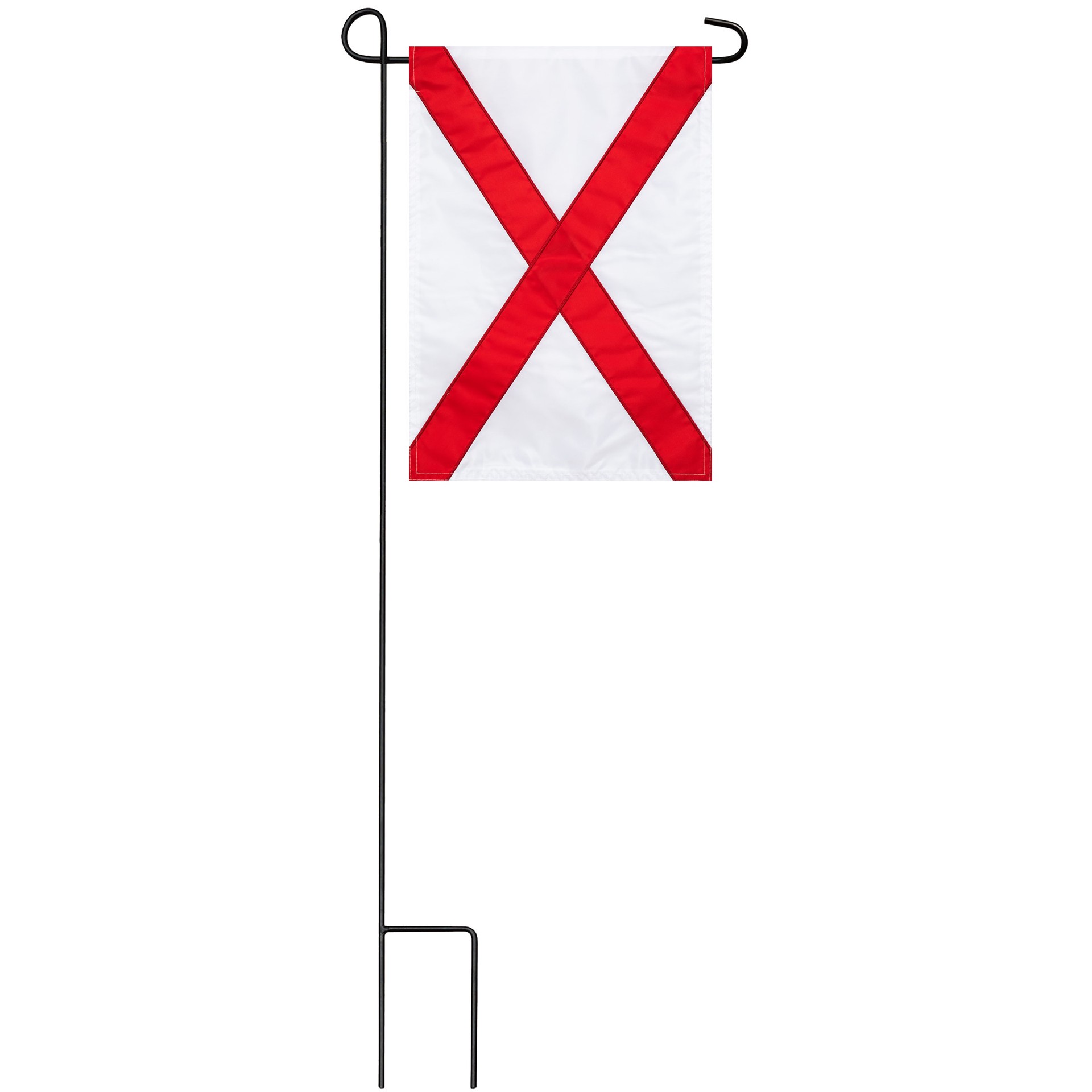 slide 3 of 6, Style Selections 1 W x 1.5 H Alabama State Garden flag, 1 ct
