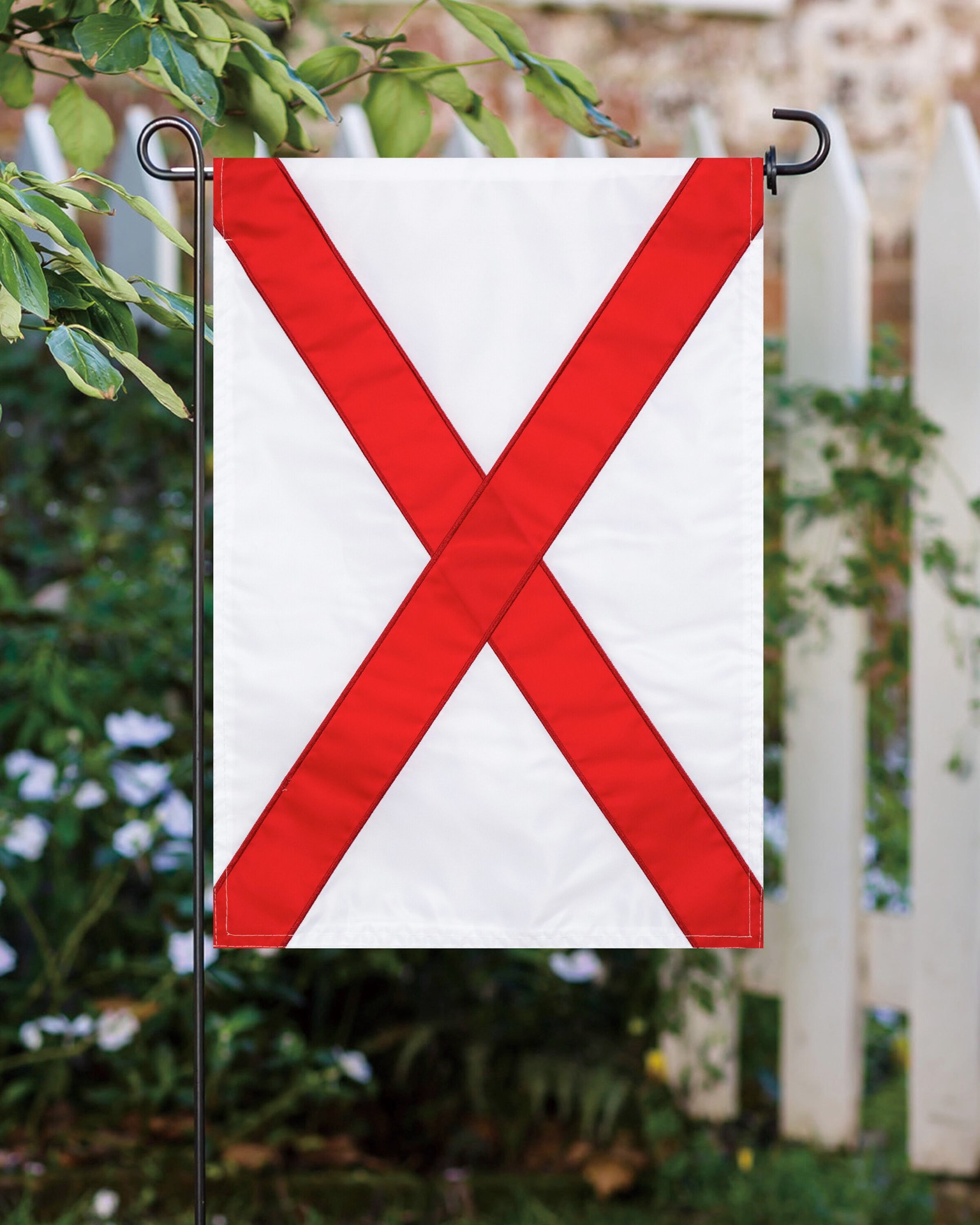 slide 4 of 6, Style Selections 1 W x 1.5 H Alabama State Garden flag, 1 ct