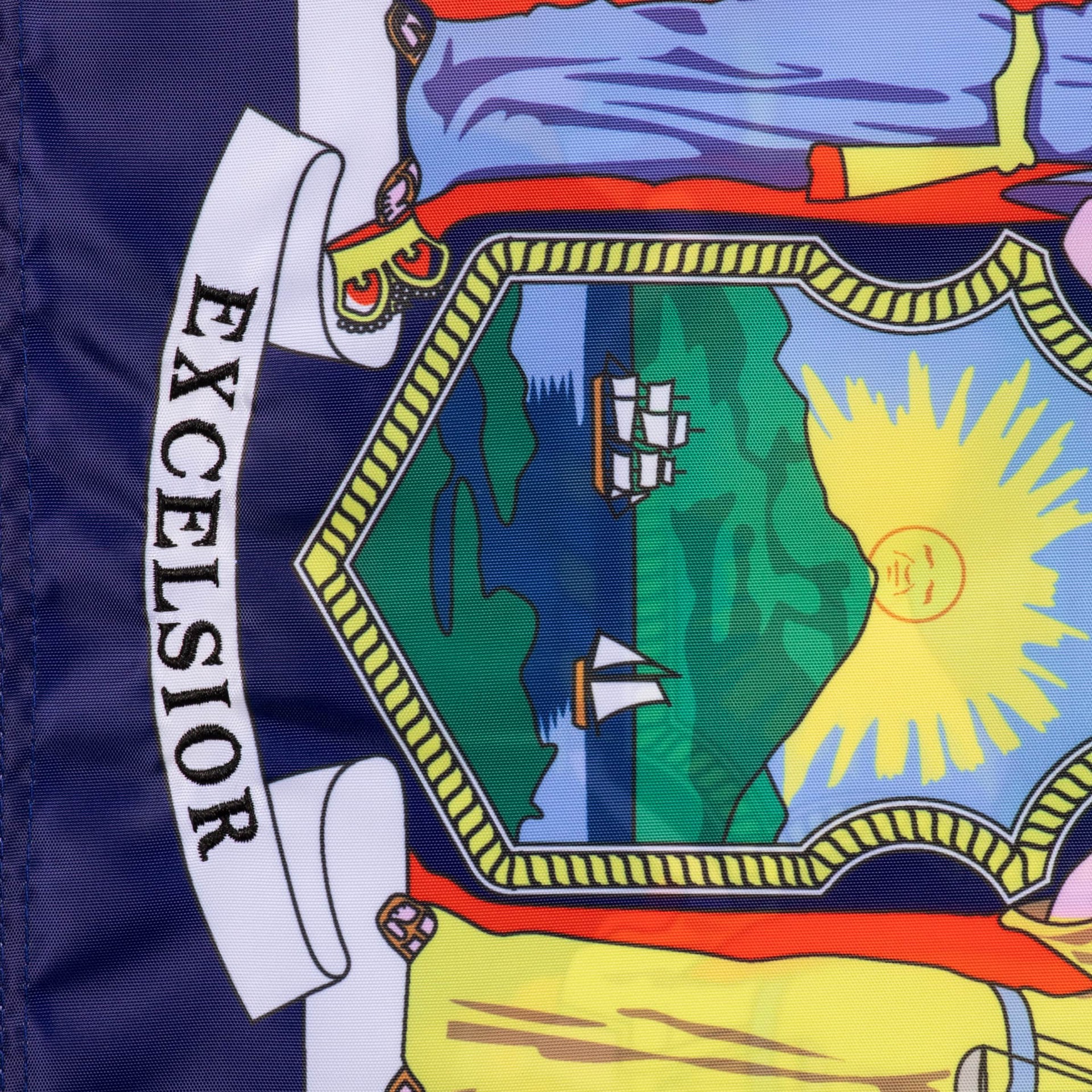 slide 6 of 6, Style Selections 1 W x 1.5 H State New York State Garden flag, 1 ct