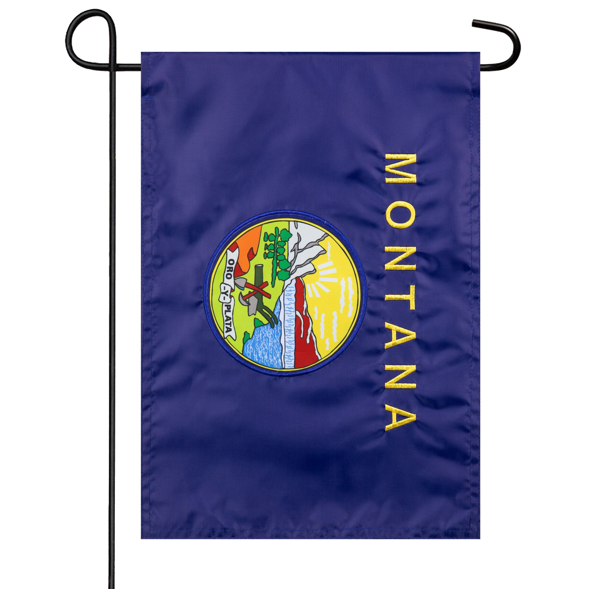 slide 2 of 6, Style Selections 1 W x 1.5 H Montana State Garden flag, 1 ct