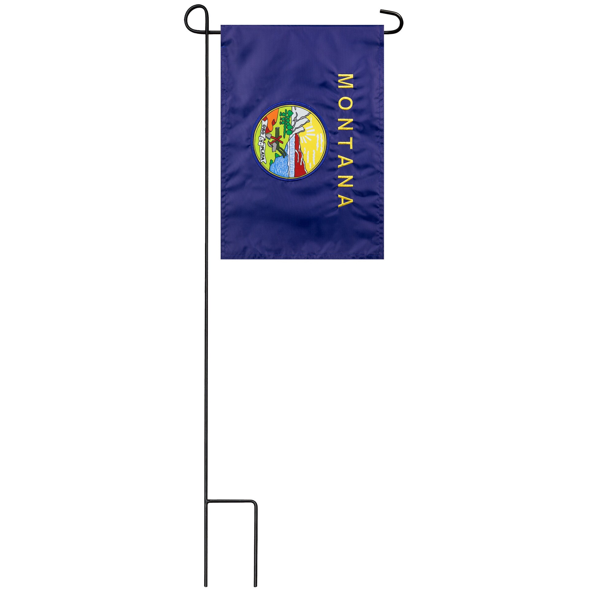 slide 3 of 6, Style Selections 1 W x 1.5 H Montana State Garden flag, 1 ct