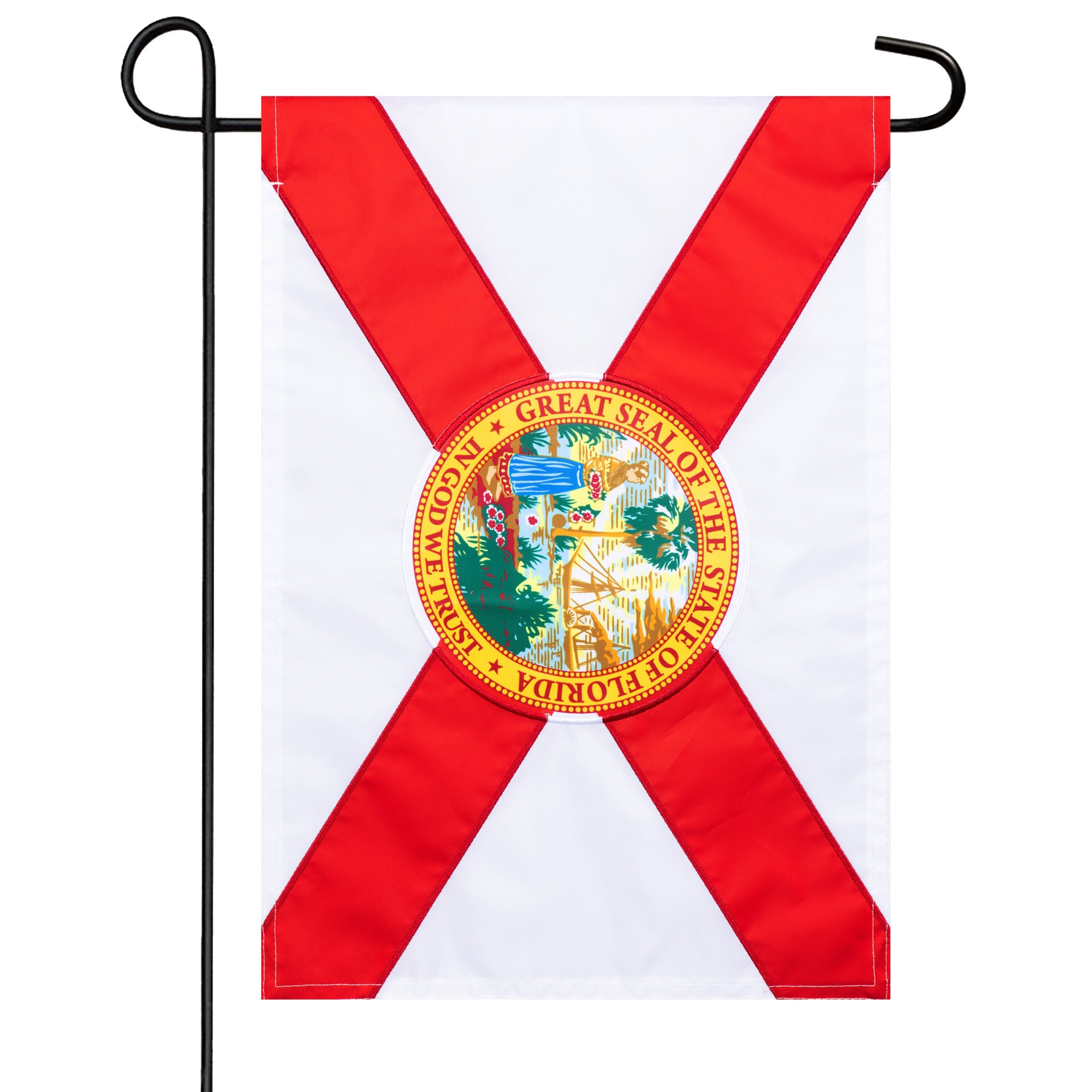 slide 2 of 6, Style Selections 1 W x 1.5 H State Florida State Garden flag, 1 ct