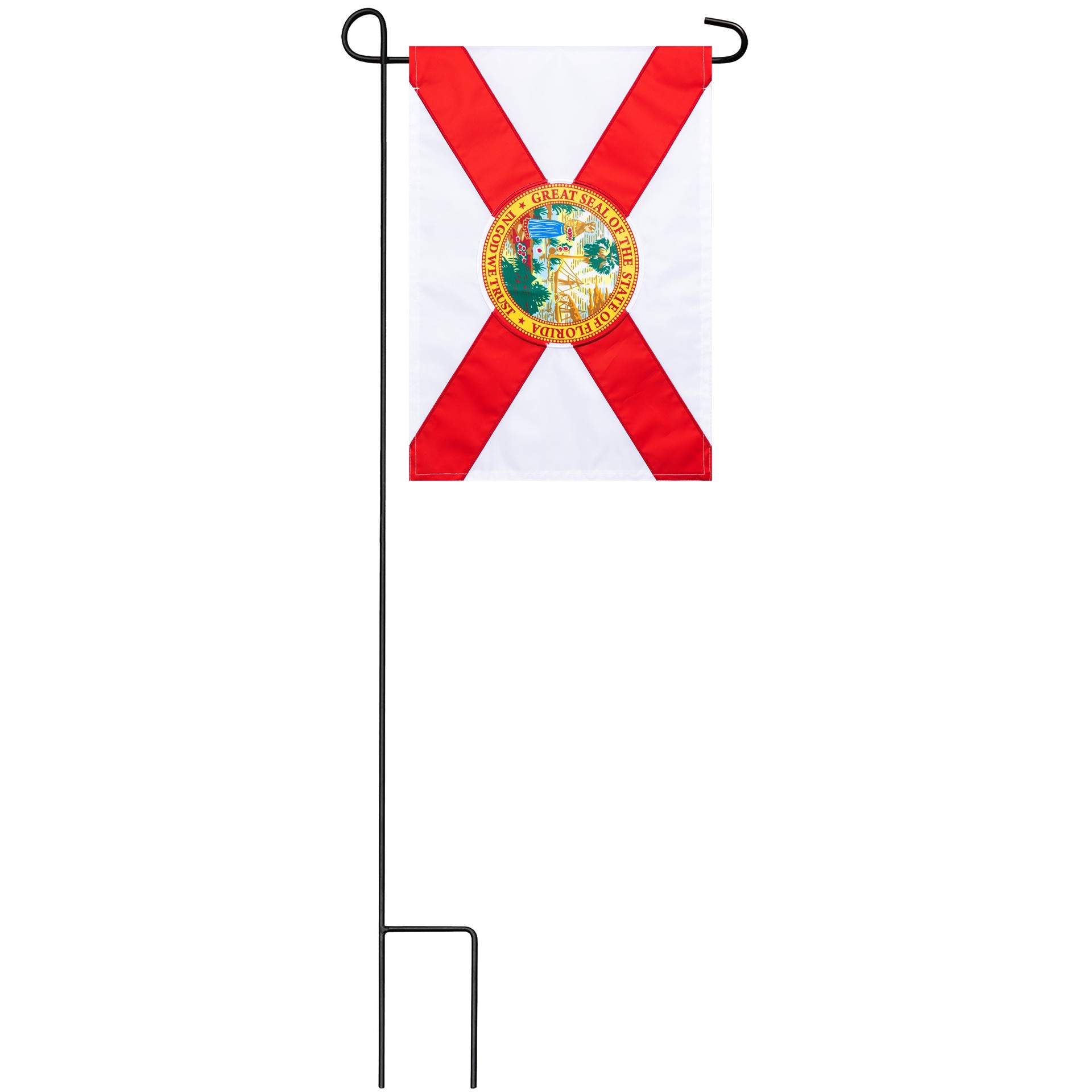 slide 3 of 6, Style Selections 1 W x 1.5 H State Florida State Garden flag, 1 ct