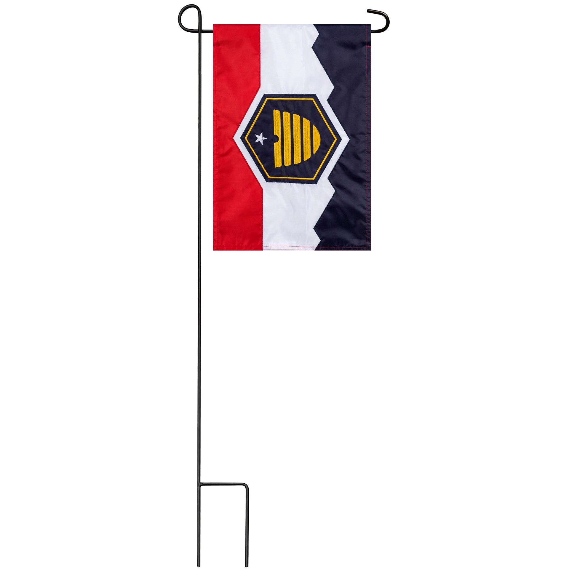 slide 3 of 6, Style Selections 1 W x 1.5 H State Utah State Garden flag, 1 ct