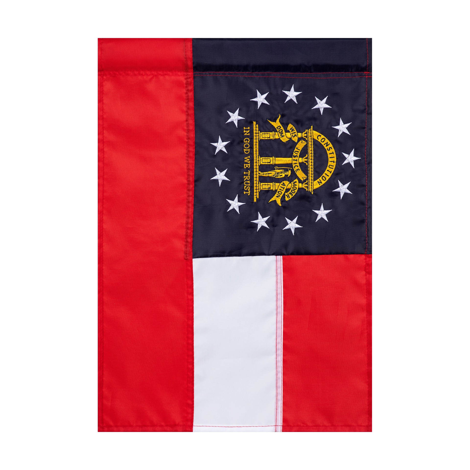 slide 1 of 1, Style Selections 2 W x 4 H State Georgia State House flag, 1 ct