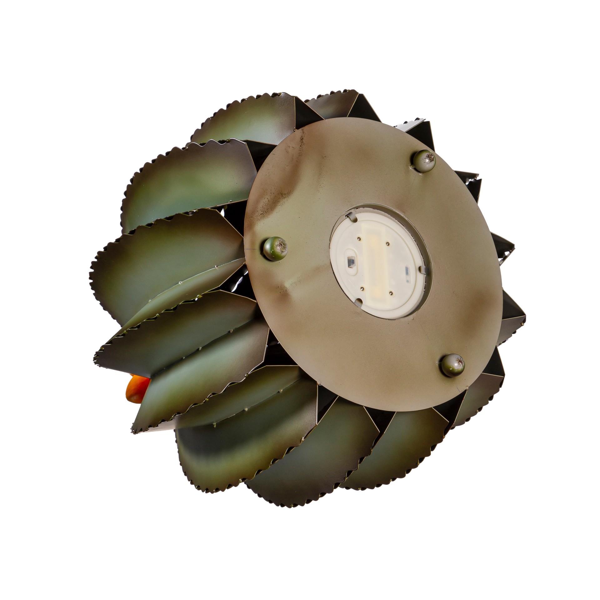 slide 3 of 6, Style Selections 16.92-in H x 16.54-in W Green Cactus Garden Statue, 1 ct