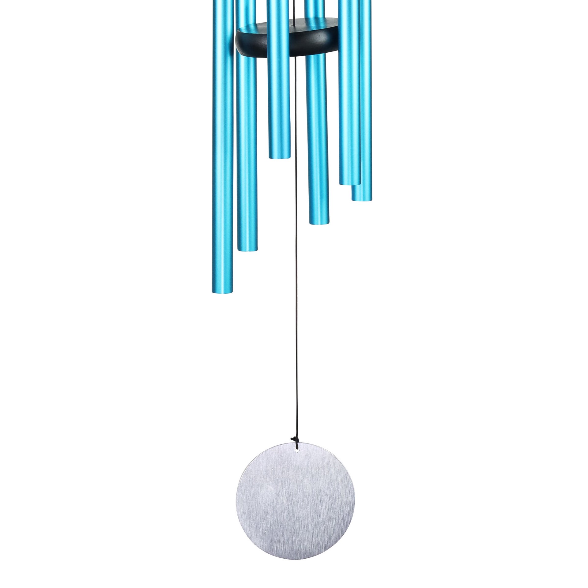 slide 2 of 4, Style Selections 30-in Teal Metal Wind Chime, 1 ct