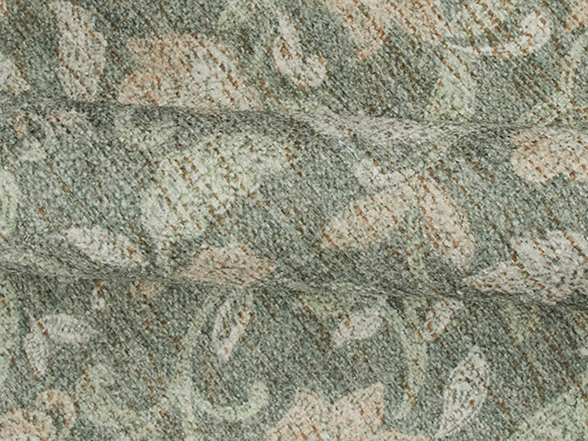 slide 4 of 6, Waverly 2 x 3 (ft) Polyester Delmar Sage Rectangular Indoor Floral/Botanical Machine washable Throw rug, 1 ct