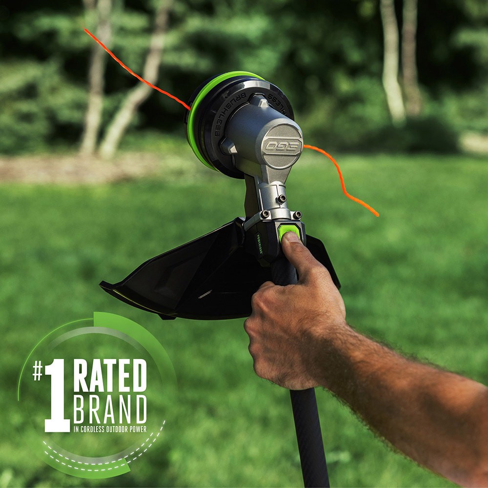 slide 3 of 6, EGO POWER+ POWERLOAD with Carbon Fiber Shaft 56-volt 16-in Telescopic Shaft Battery String Trimmer, 1 ct
