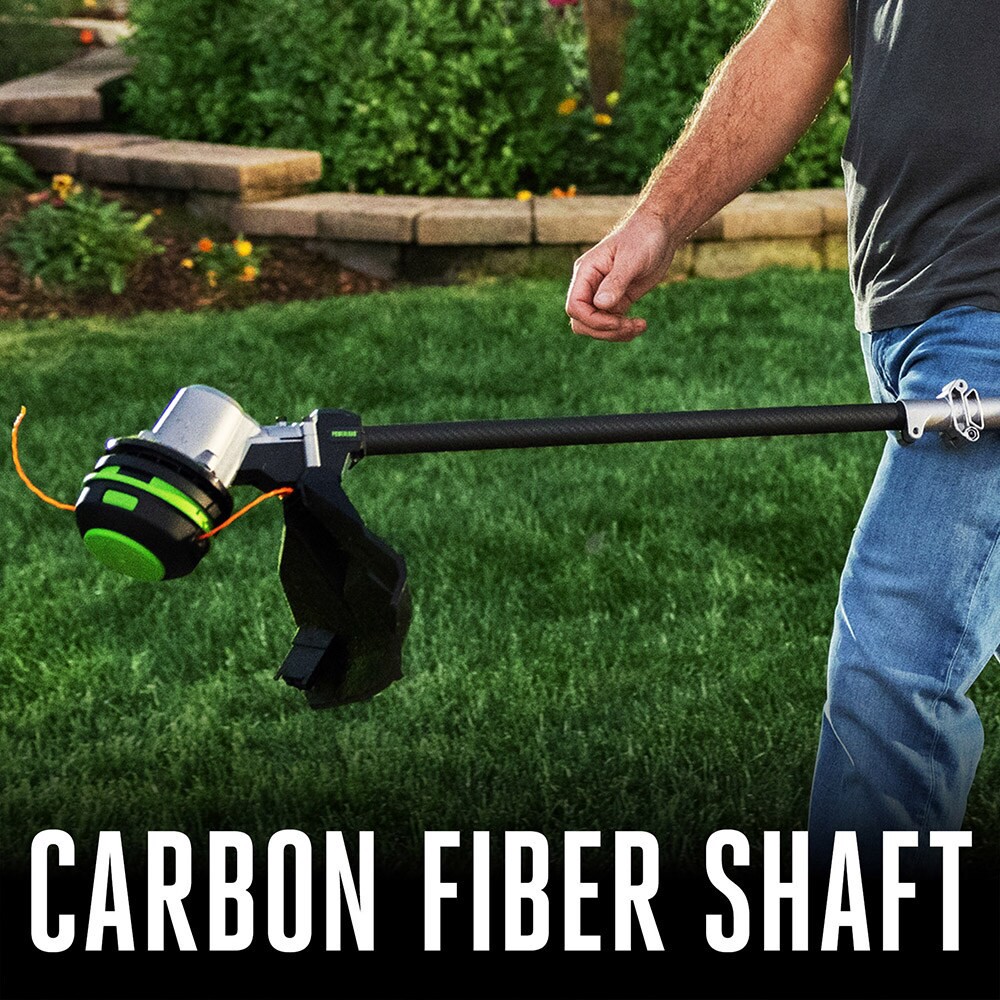 slide 5 of 6, EGO POWER+ POWERLOAD with Carbon Fiber Shaft 56-volt 16-in Telescopic Shaft Battery String Trimmer, 1 ct