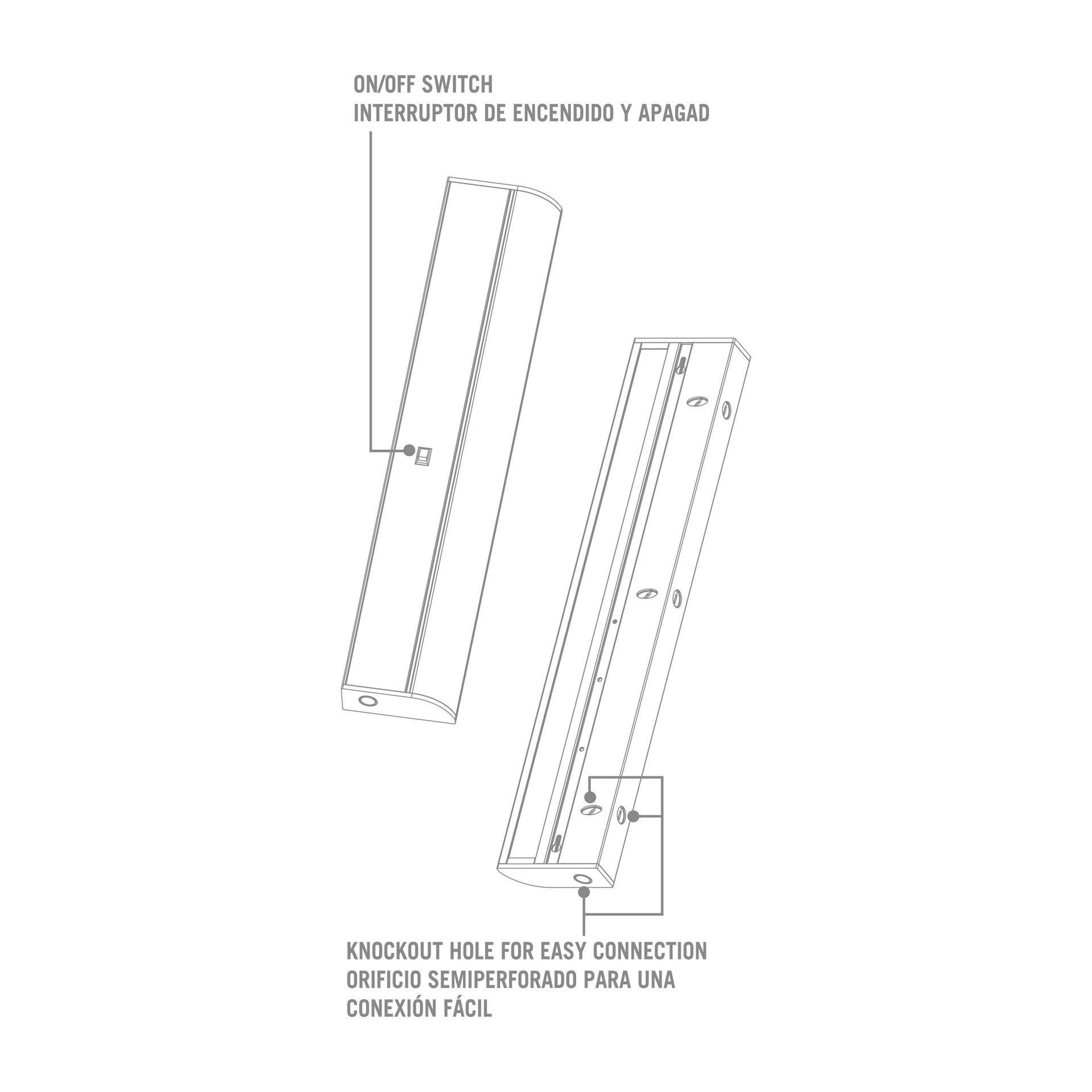 slide 5 of 6, Utilitech 36-in Hardwired LED Under Cabinet Light Bar, 1 ct