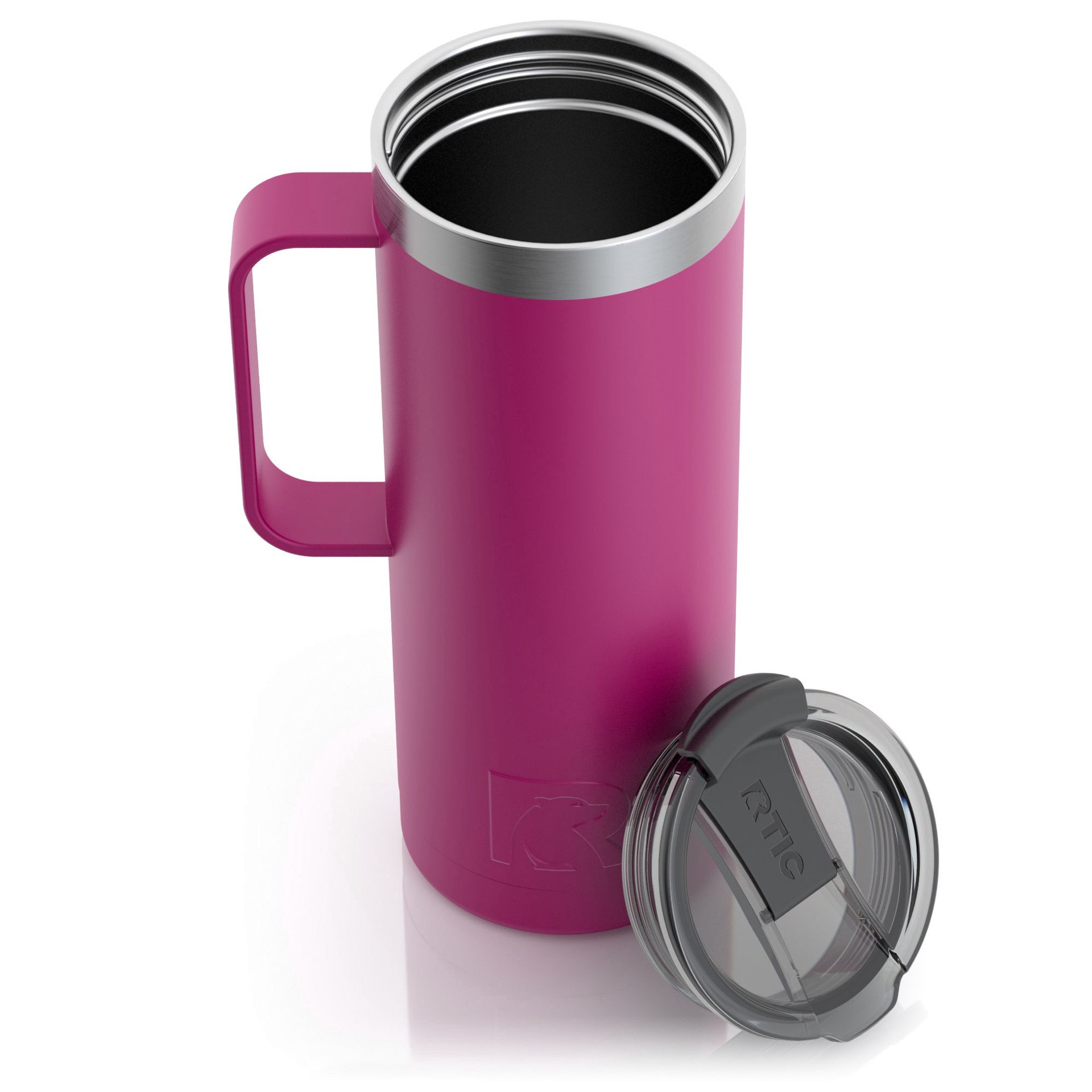 slide 2 of 6, RTIC Outdoors 20-fl oz -fl oz Stainless steel Insulated Travel mug - Very Berry, 1 ct