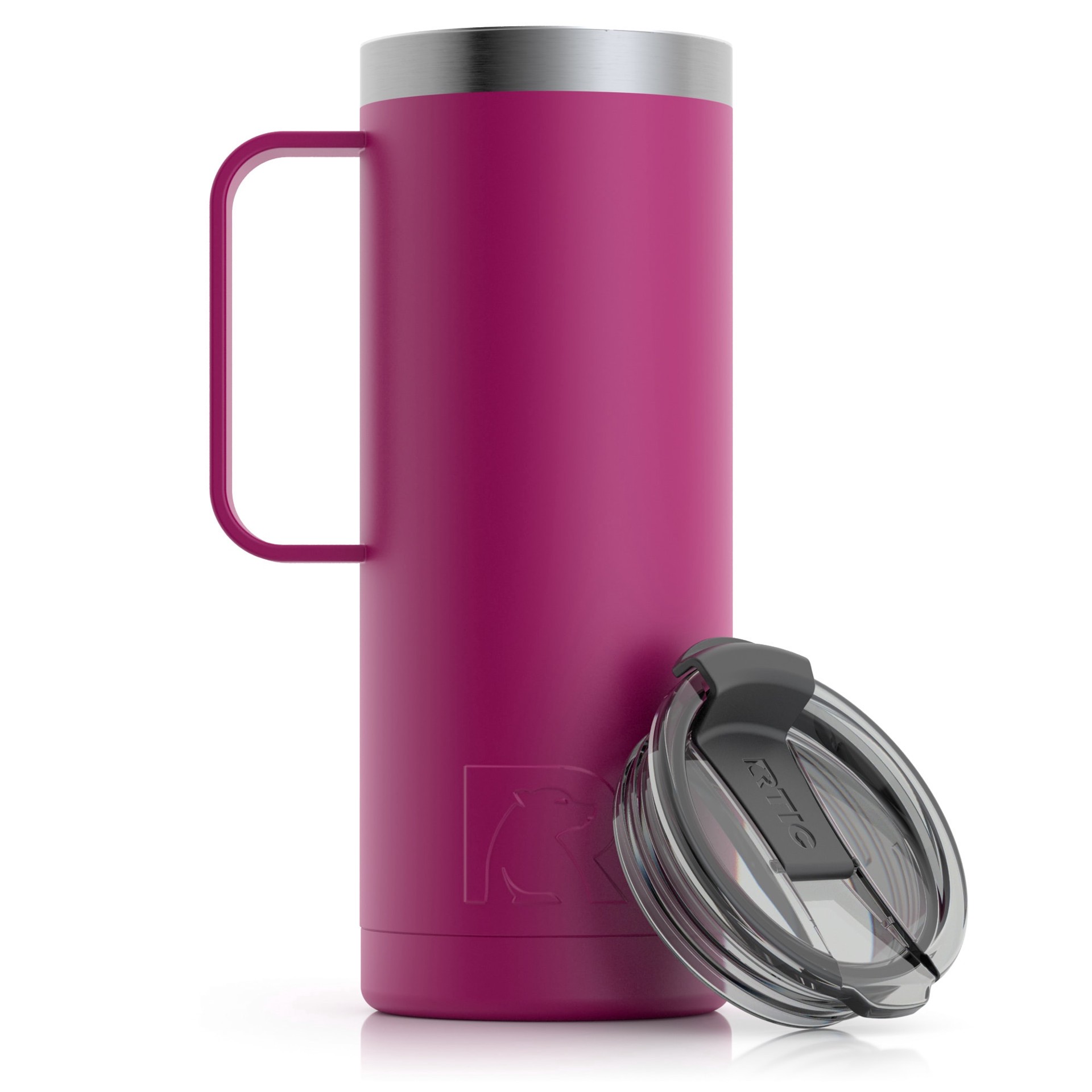 slide 6 of 6, RTIC Outdoors 20-fl oz -fl oz Stainless steel Insulated Travel mug - Very Berry, 1 ct