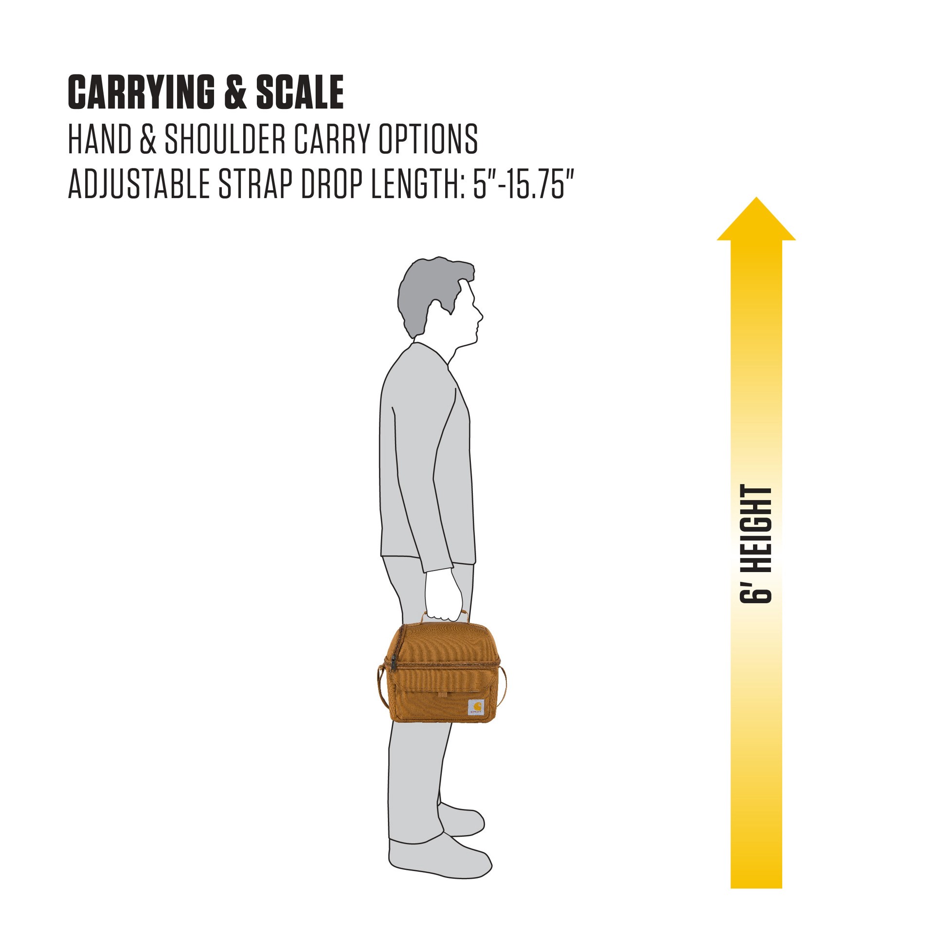 slide 6 of 6, Carhartt Tarmac 12 Cans Soft Insulated Insulated lunch box, 1 ct
