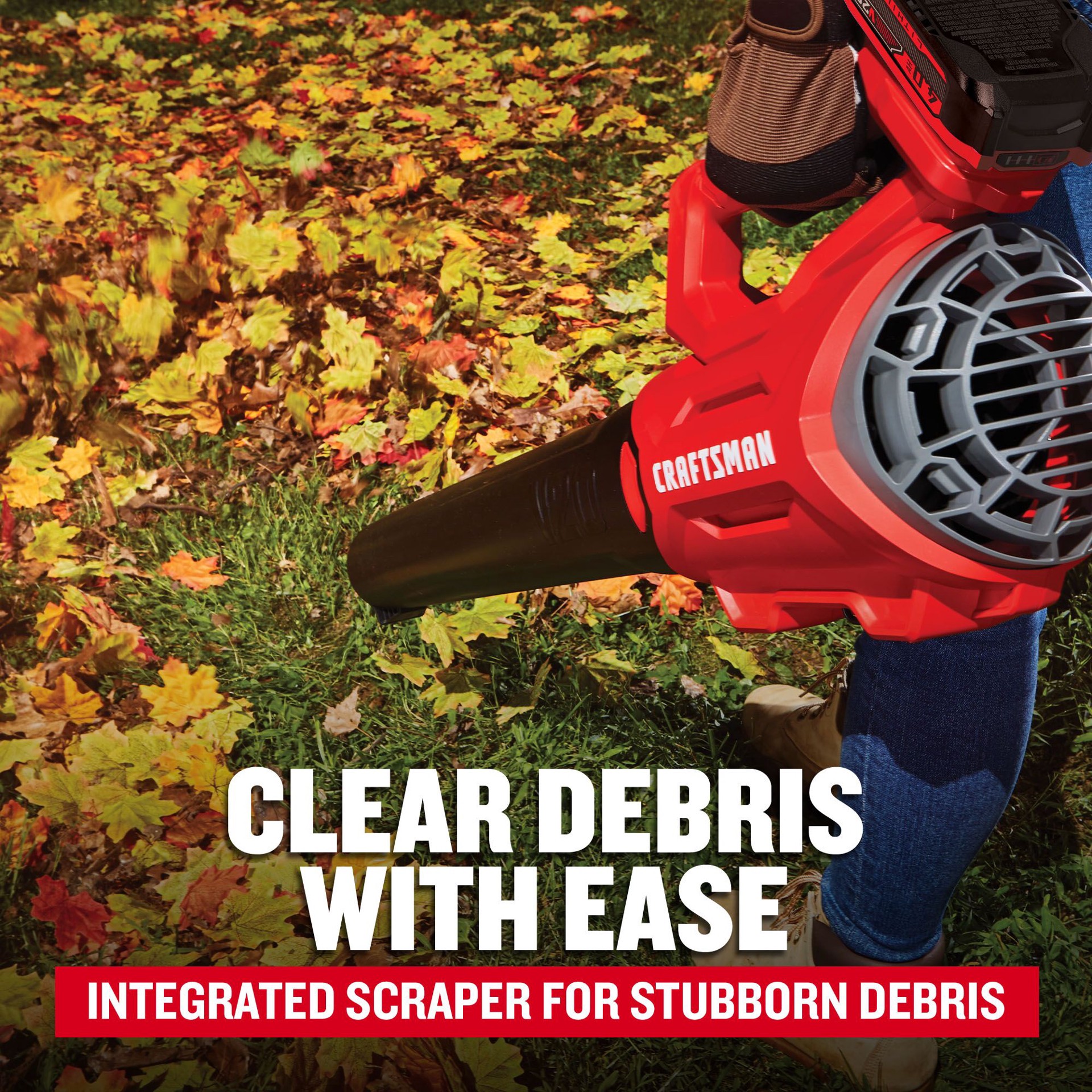 slide 6 of 6, CRAFTSMAN V20 20-volt 380-CFM 100-MPH Battery Handheld Leaf Blower 4 Ah, 1 ct