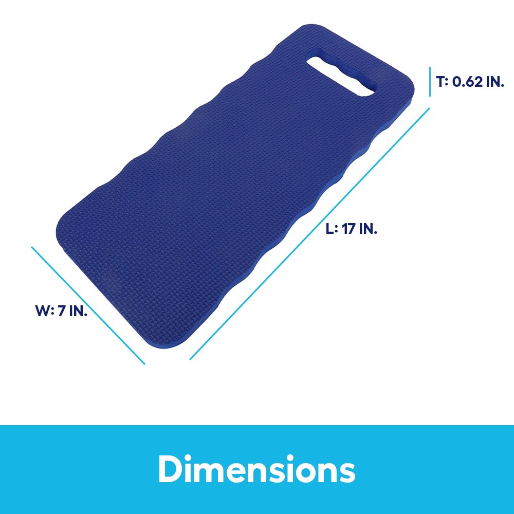 slide 5 of 6, Lowe's Essentials Blue 17-in x 7-in Foam Kneeling Pad, 1 ct