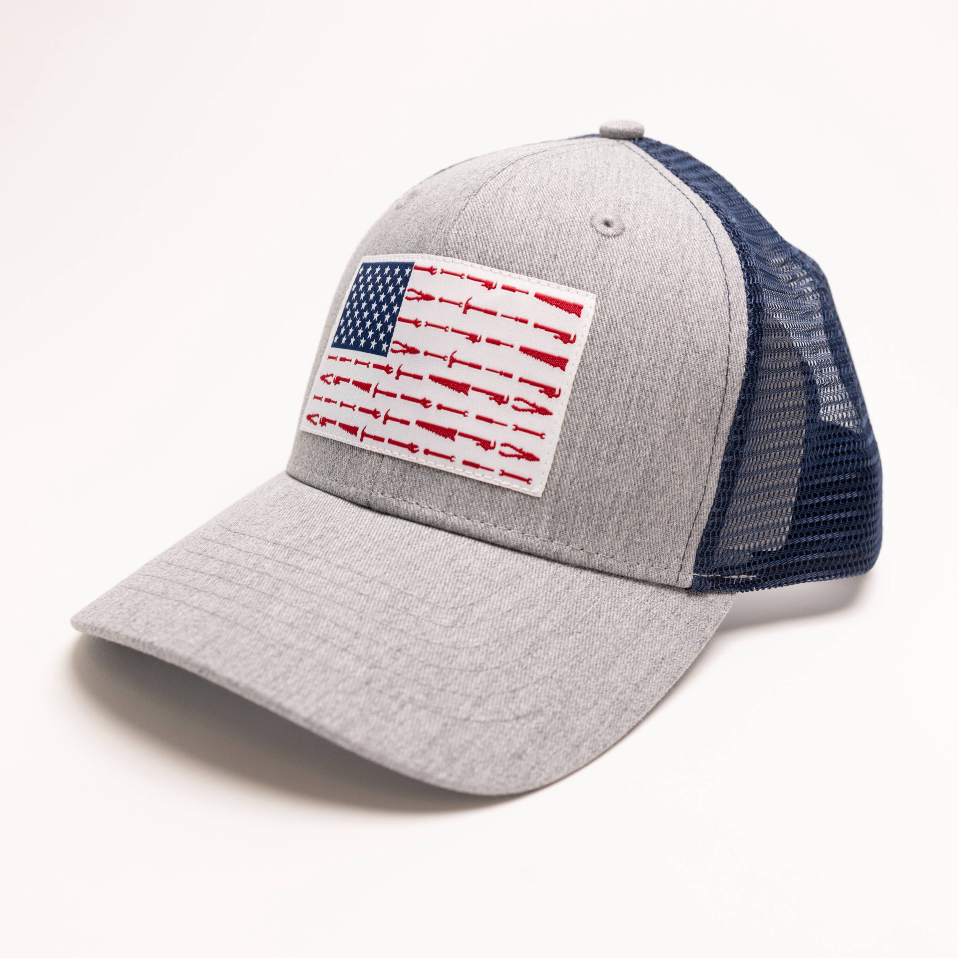 slide 2 of 4, Infinity Brands Men's Heathered Gray/Navy Cotton Baseball cap, 1 ct