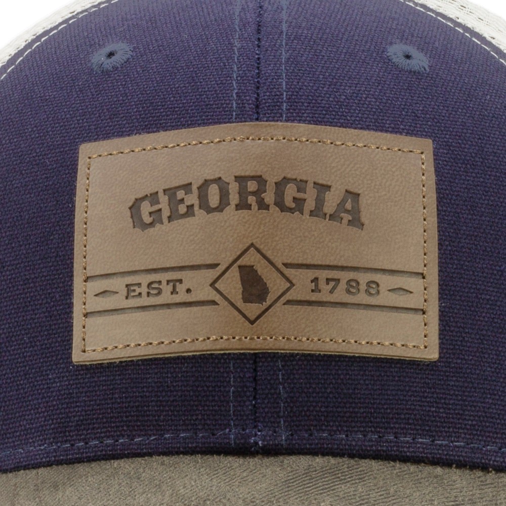 slide 2 of 4, Infinity Brands Men's Dark Navy/Brown/Khaki Cotton Baseball cap, 1 ct