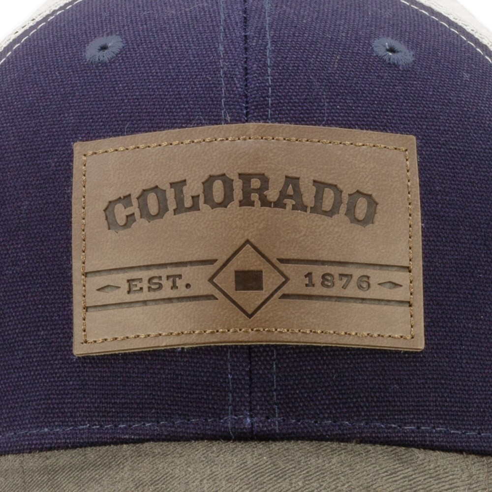 slide 2 of 4, Infinity Brands Men's Dark Navy/Brown/Khaki Cotton Baseball cap, 1 ct