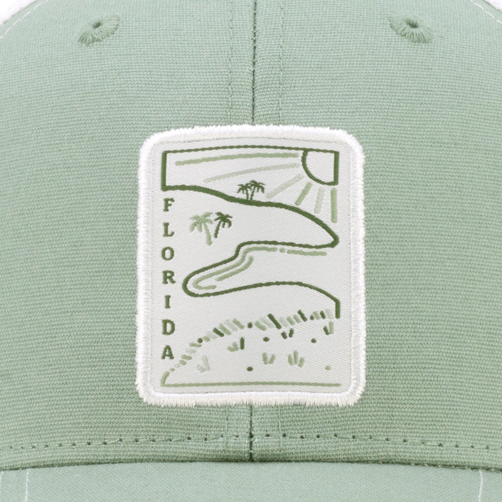 slide 2 of 4, Infinity Brands Women's Sage/White Cotton Baseball cap, 1 ct