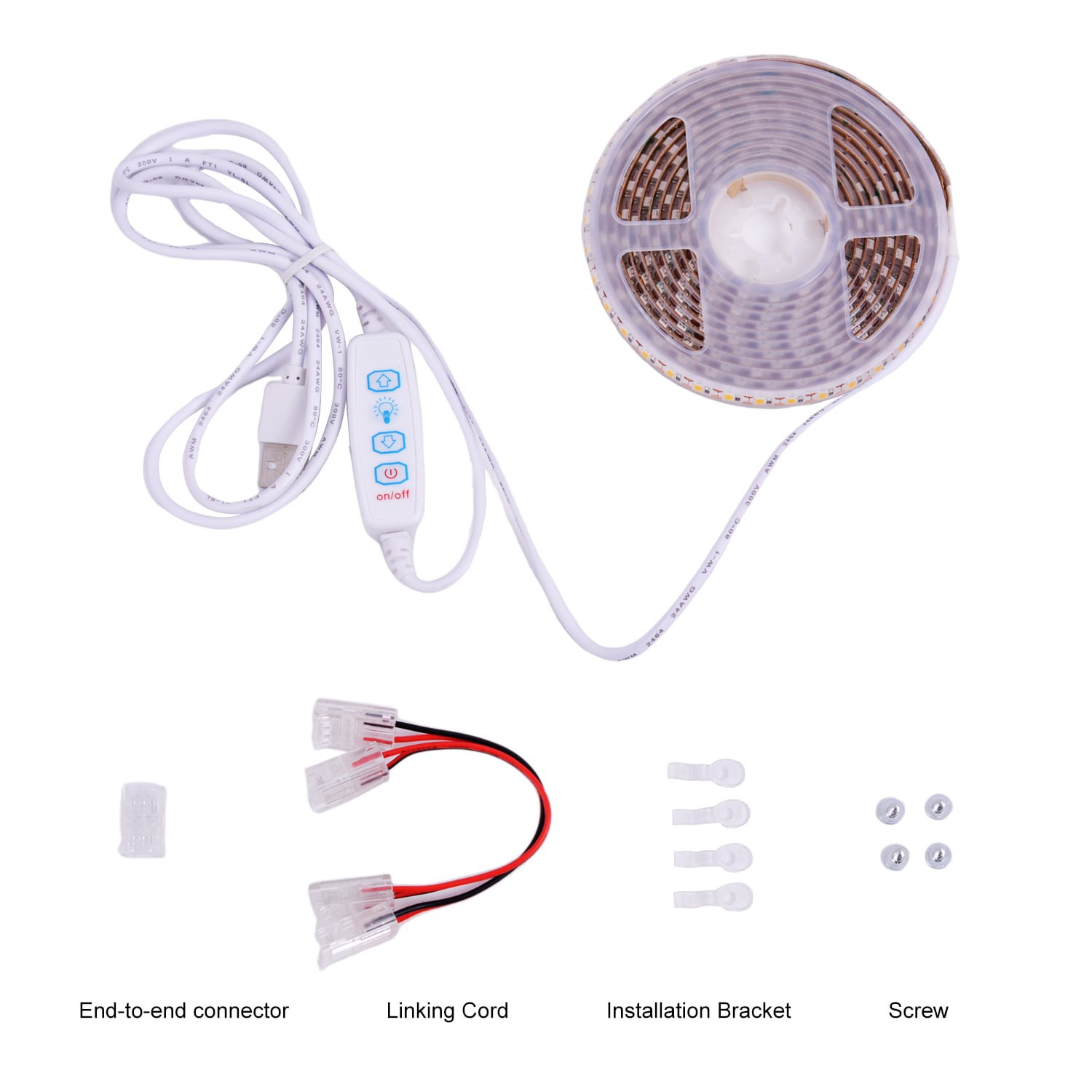 slide 2 of 2, Utilitech 96-in Plug-in LED Under Cabinet Tape Light, 1 ct