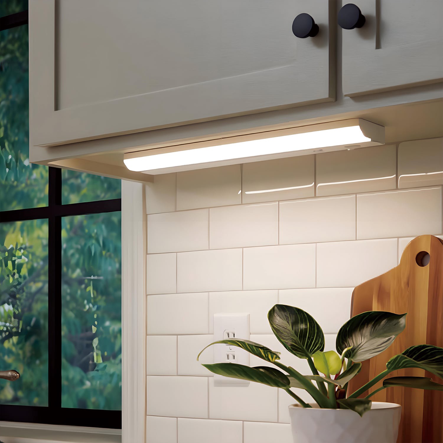 slide 2 of 6, Utilitech 12-in Hardwired LED Under Cabinet Light Bar Light, 1 ct