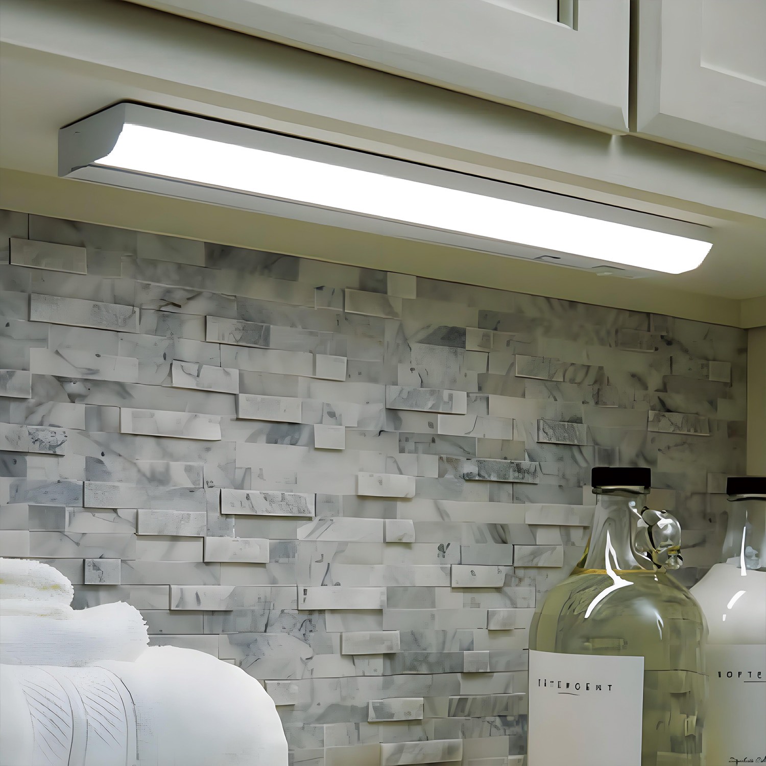 slide 3 of 6, Utilitech 12-in Hardwired LED Under Cabinet Light Bar Light, 1 ct