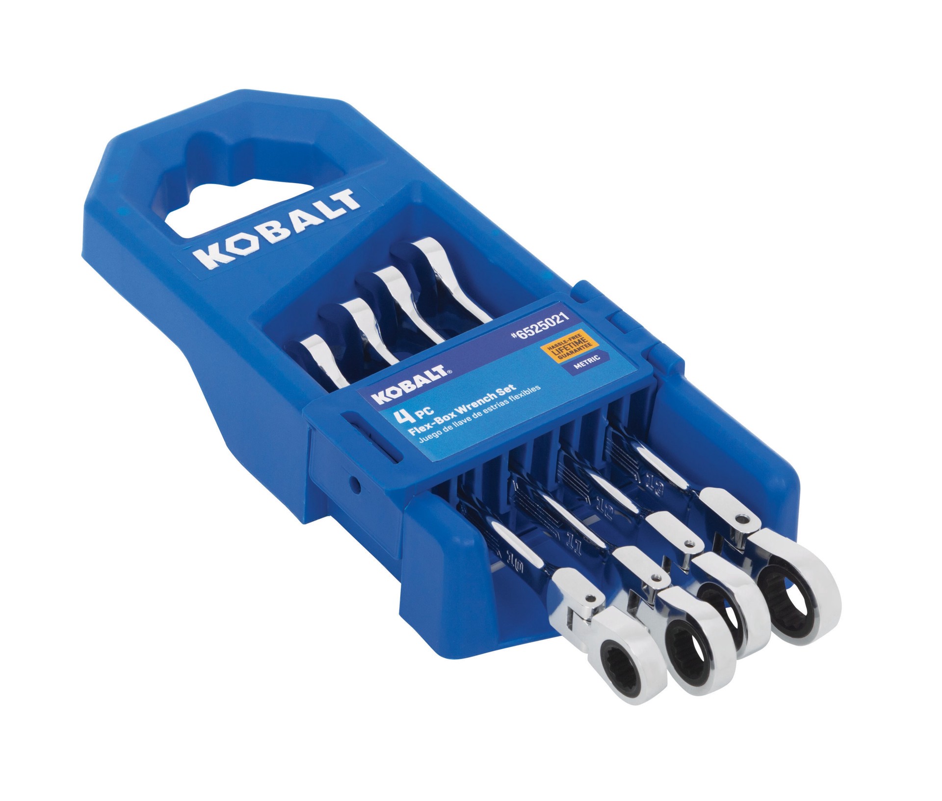 slide 3 of 6, Kobalt 4 -Piece Set Metric Flexible Head Ratchet Wrench, 1 ct
