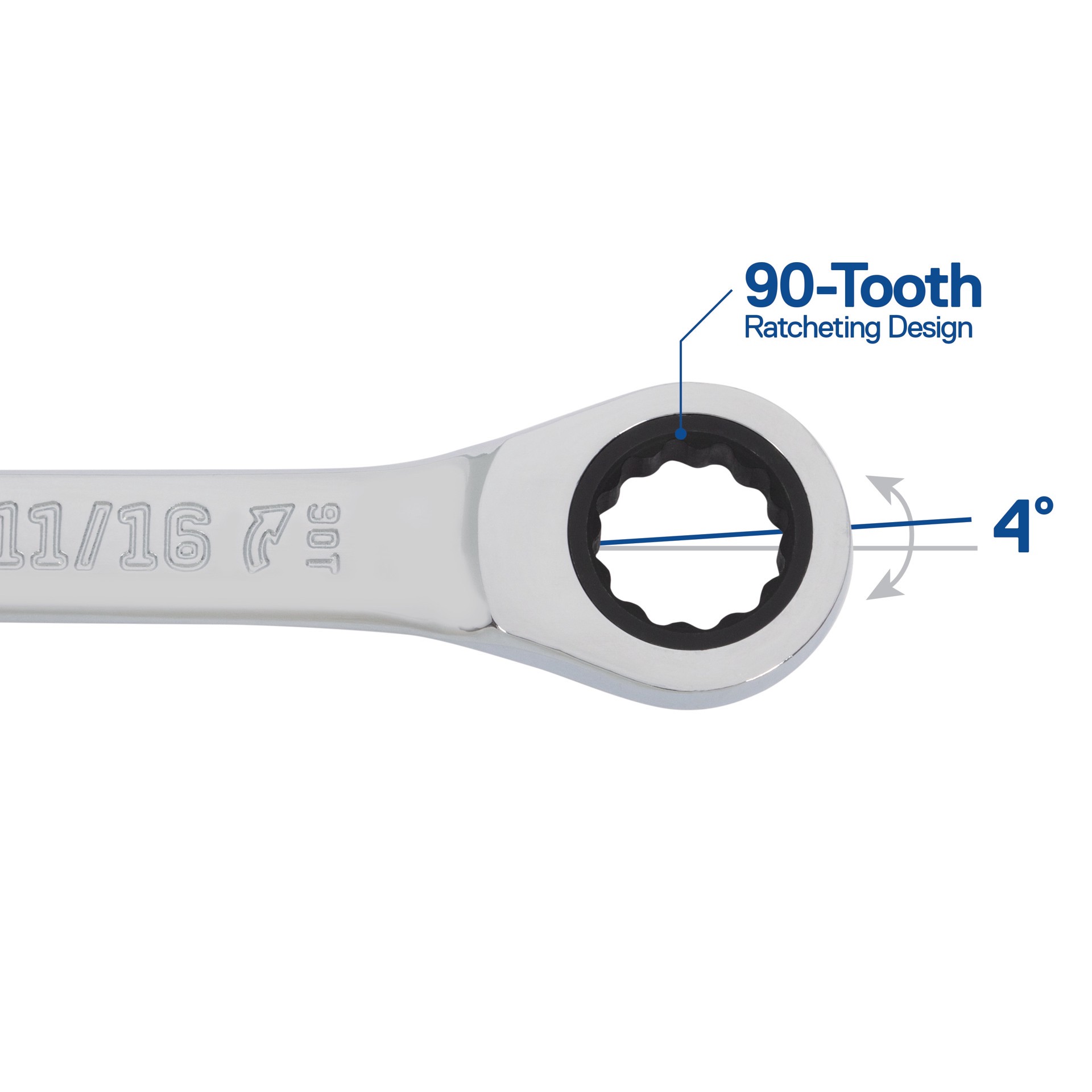 slide 5 of 6, Kobalt 4 -Piece Set Standard (SAE) Ratchet Wrench, 1 ct