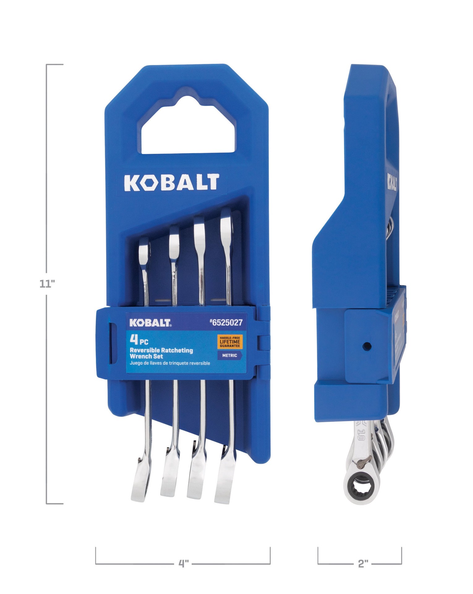 slide 2 of 6, Kobalt 4 -Piece Set Metric Ratchet Wrench, 1 ct