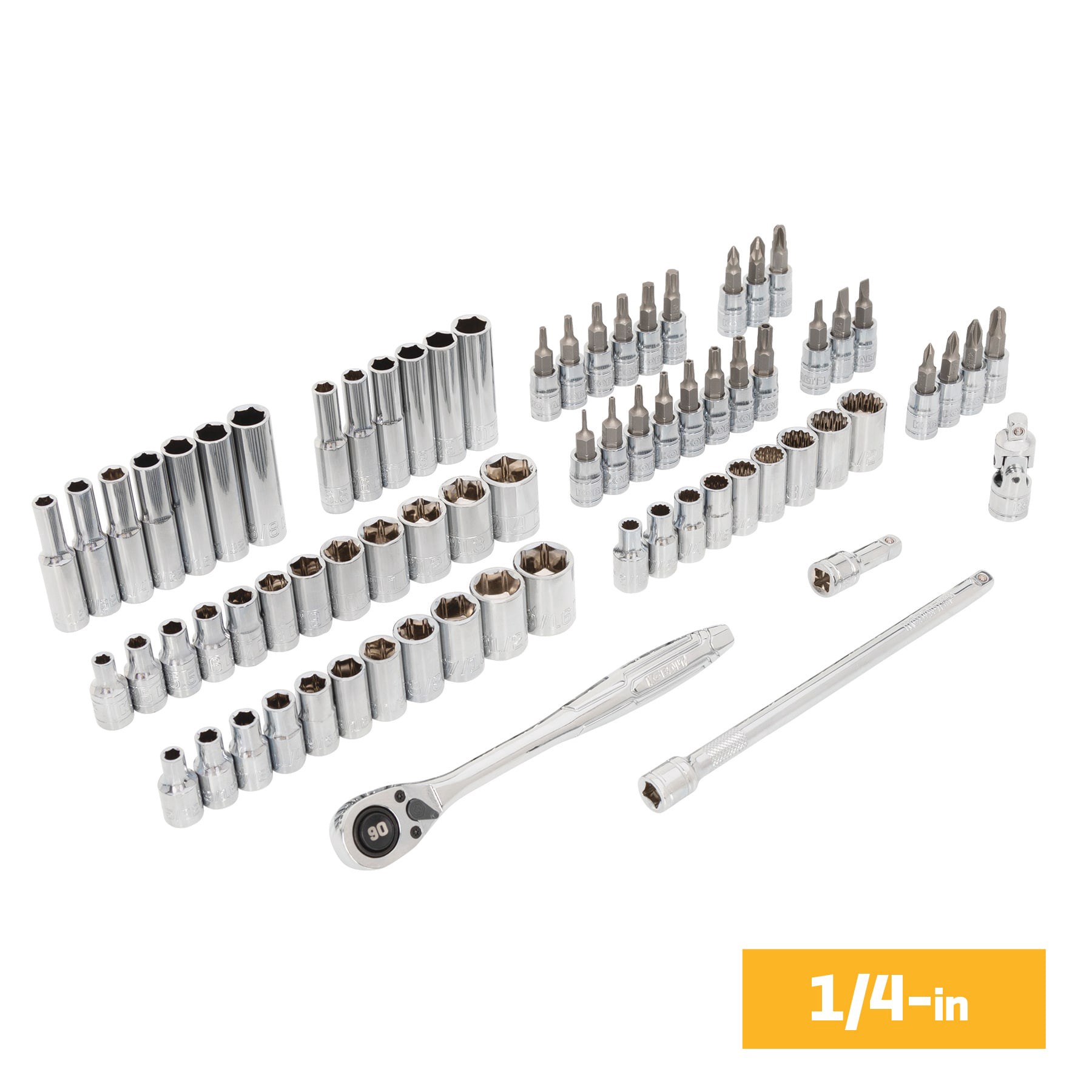 slide 2 of 6, Kobalt 170 -Piece Standard (SAE) and Metric Mechanics Tool Set with Hard Case, 1 ct