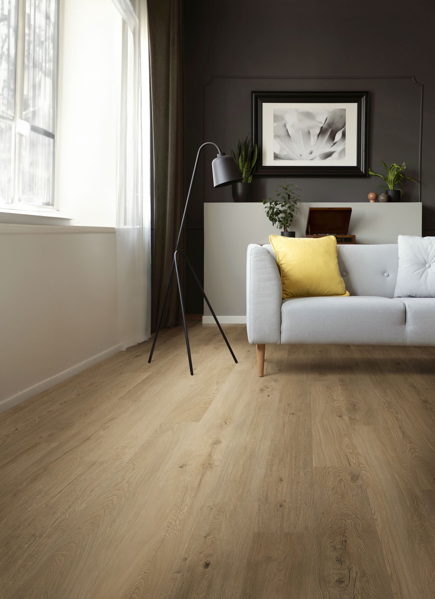 slide 2 of 6, PureGrain HD Fresco Oak 30-mil x 7-in W x 48-in L Waterproof Luxury Vinyl Plank Flooring ( 19.95-sq ft Carton ), 1 ct