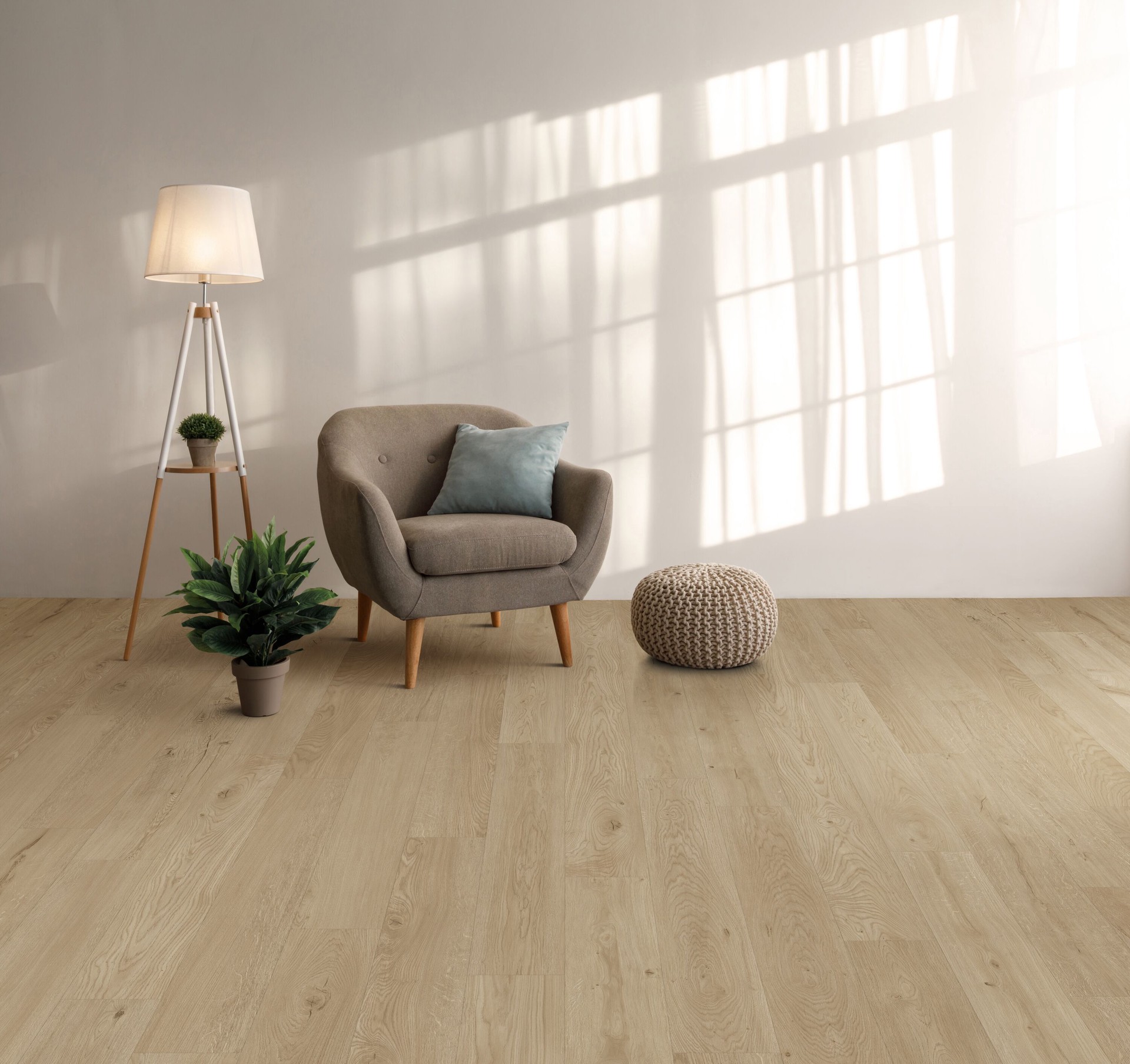 slide 2 of 6, PureGrain HD Refined Oak 30-mil x 7-in W x 48-in L Waterproof Luxury Vinyl Plank Flooring ( 19.95-sq ft Carton ), 1 ct
