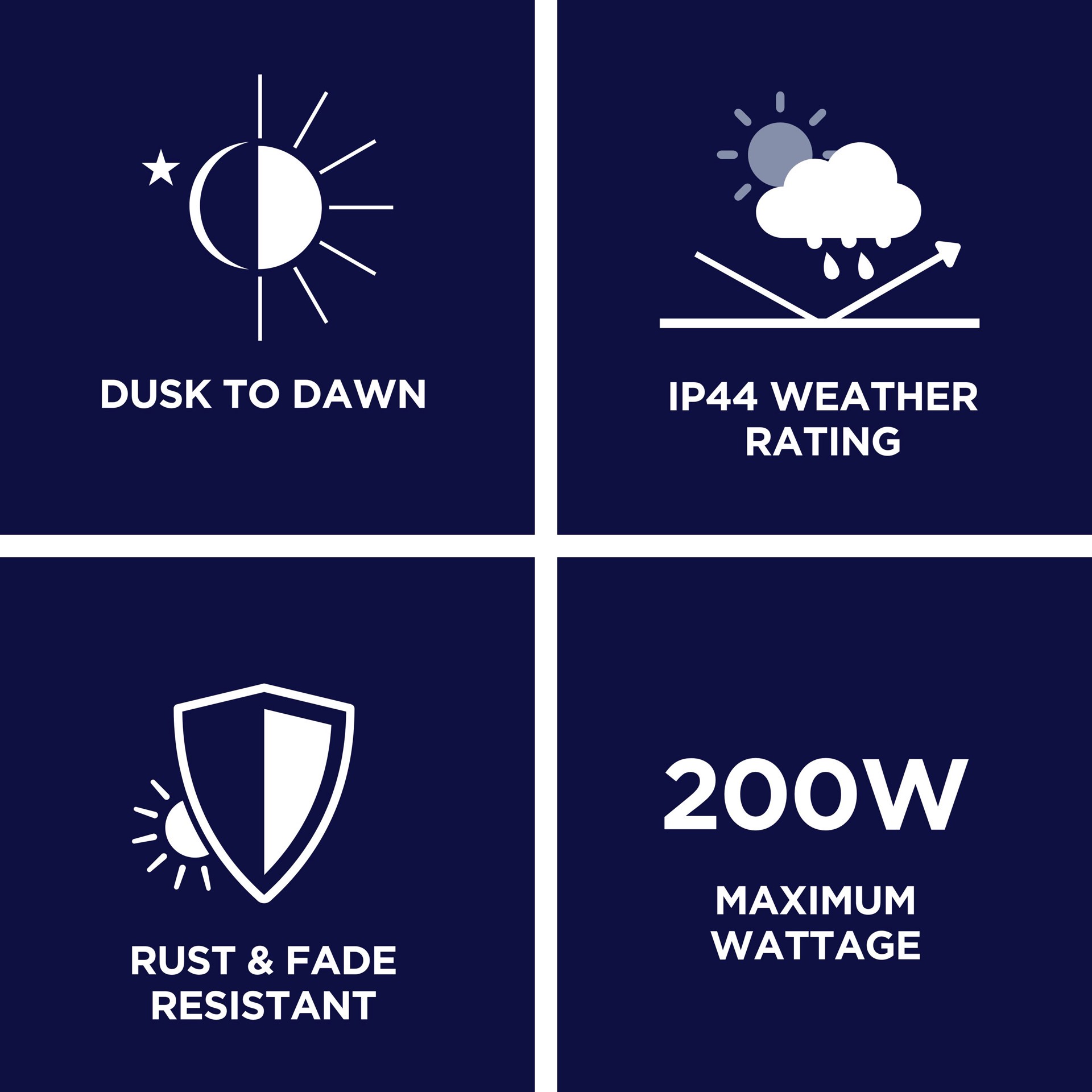 slide 4 of 6, Harbor Breeze 200 -Watt Multi-Tap Transformer Landscape Lighting Transformer with Digital Timer and Dusk-to-Dawn Sensor, 1 ct