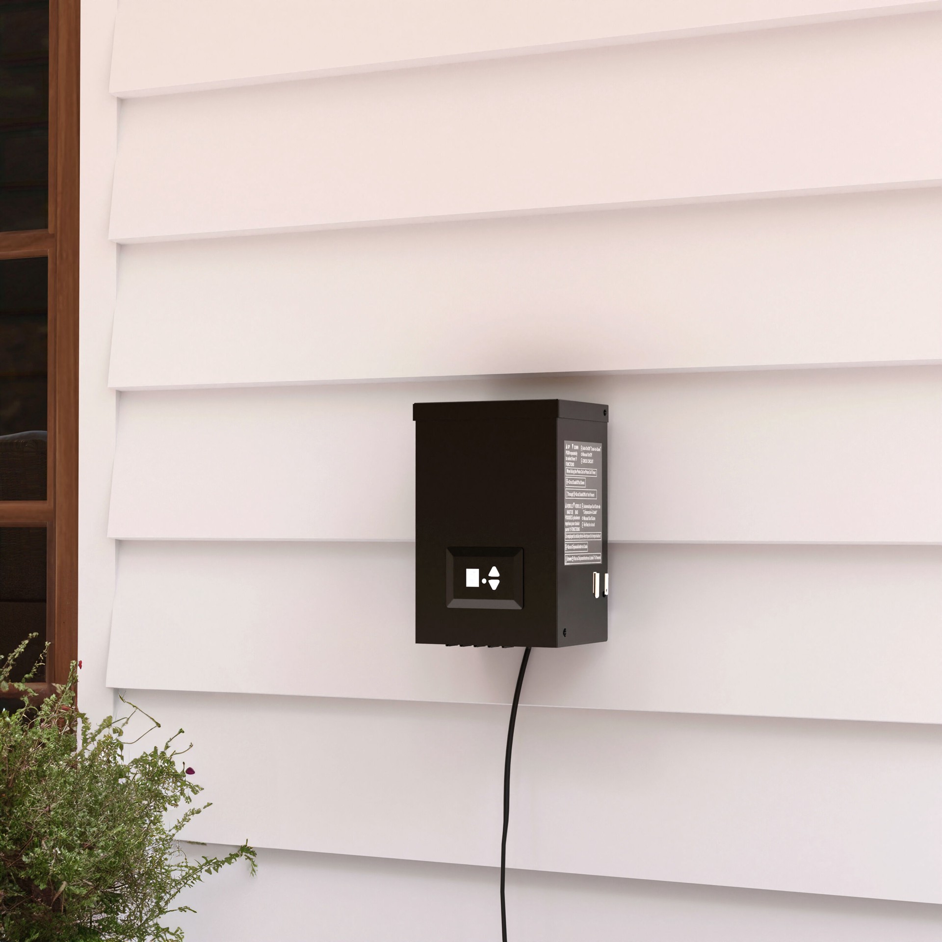 slide 6 of 6, Harbor Breeze 200 -Watt Multi-Tap Transformer Landscape Lighting Transformer with Digital Timer and Dusk-to-Dawn Sensor, 1 ct