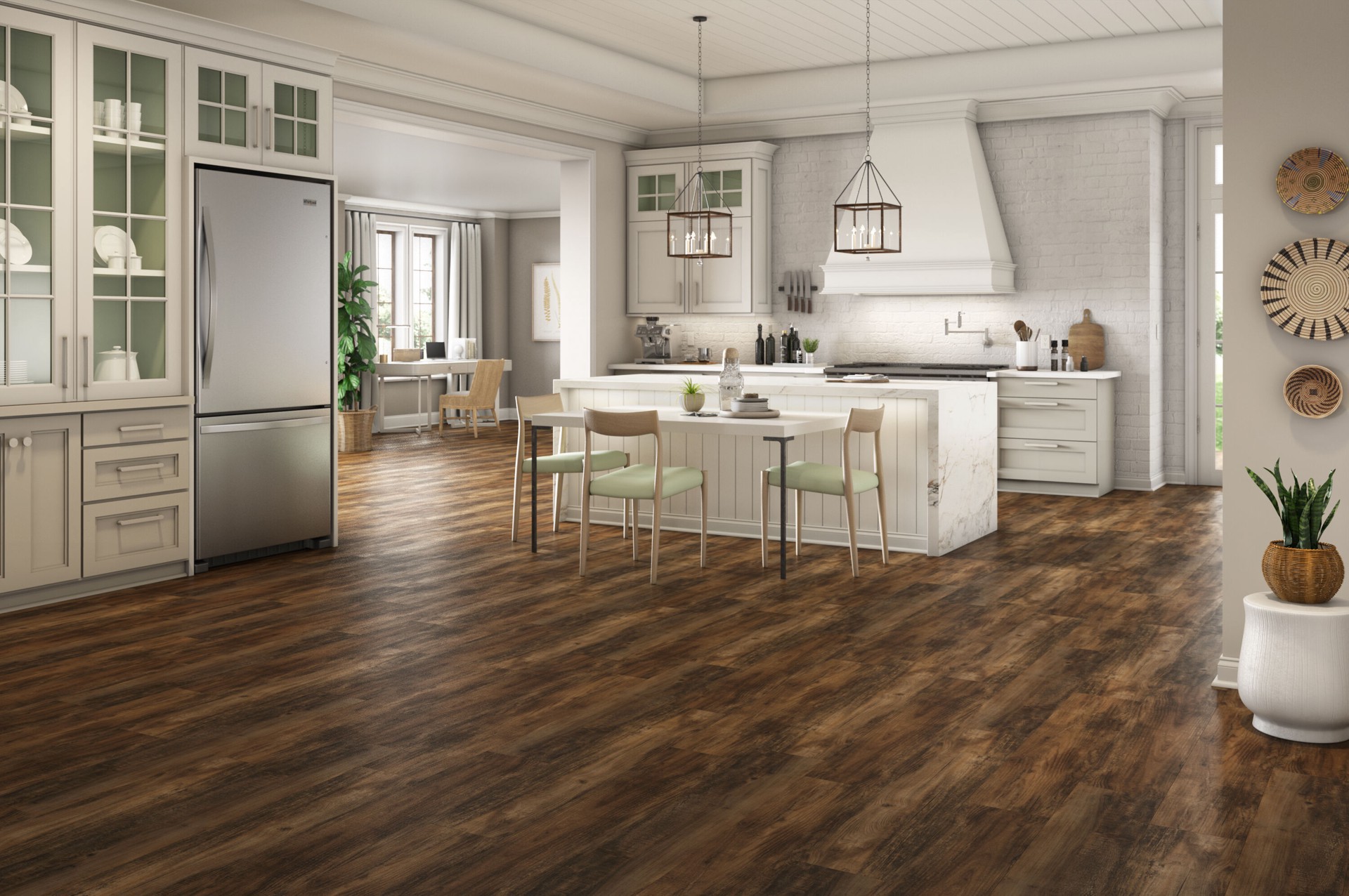 slide 3 of 6, STAINMASTER Gunner Oak 22-mil x 9-in W x 48-in L Waterproof Luxury Vinyl Plank Flooring ( 21.31-sq ft Carton ), 1 ct
