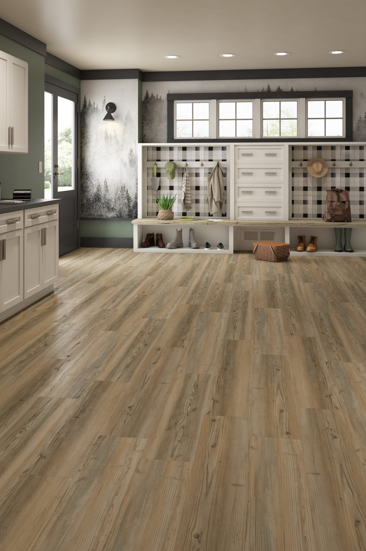 slide 2 of 6, STAINMASTER Urban Pine 22-mil x 9-in W x 48-in L Waterproof Luxury Vinyl Plank Flooring ( 21.31-sq ft Carton ), 1 ct