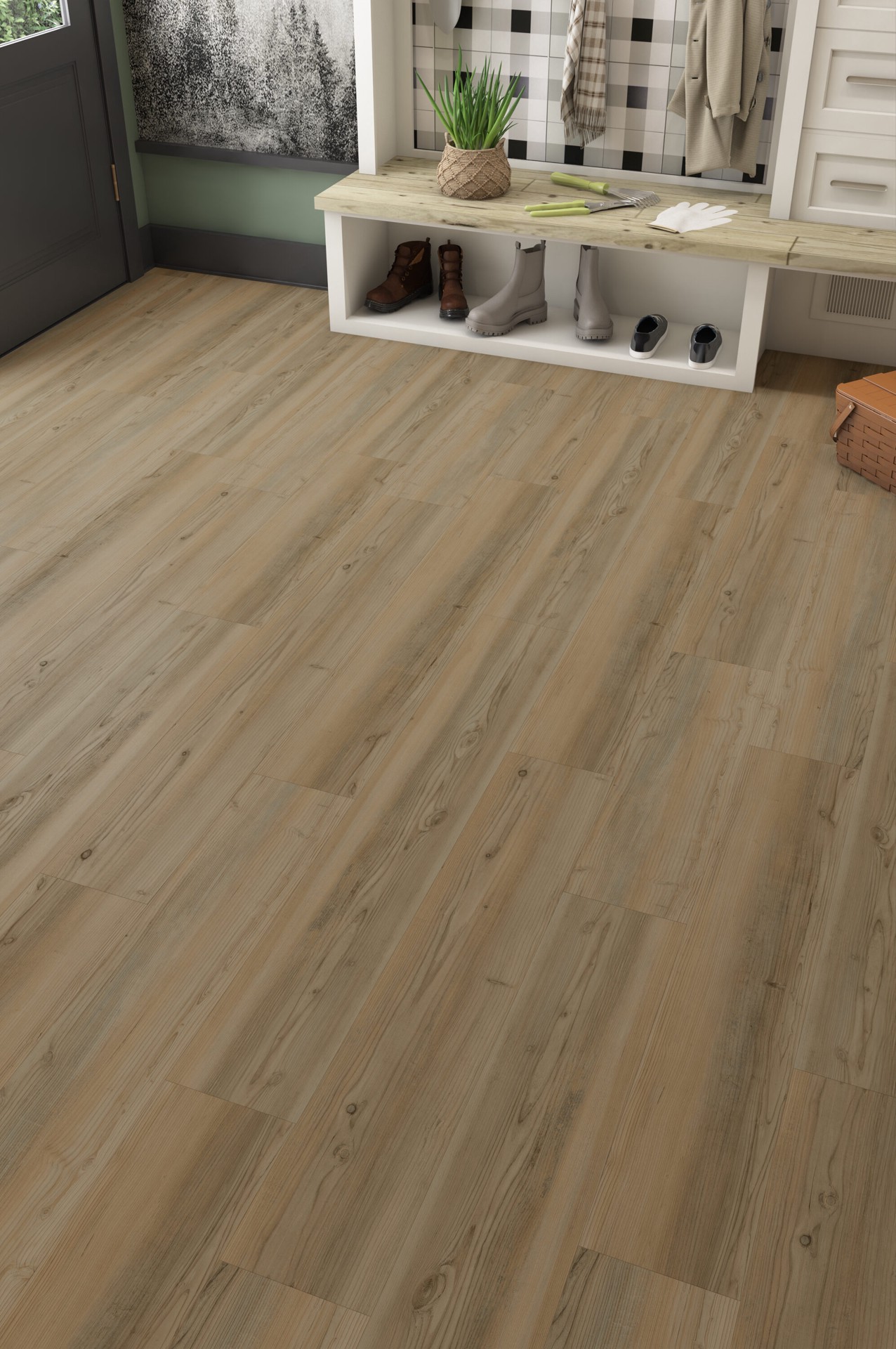 slide 3 of 6, STAINMASTER Urban Pine 22-mil x 9-in W x 48-in L Waterproof Luxury Vinyl Plank Flooring ( 21.31-sq ft Carton ), 1 ct