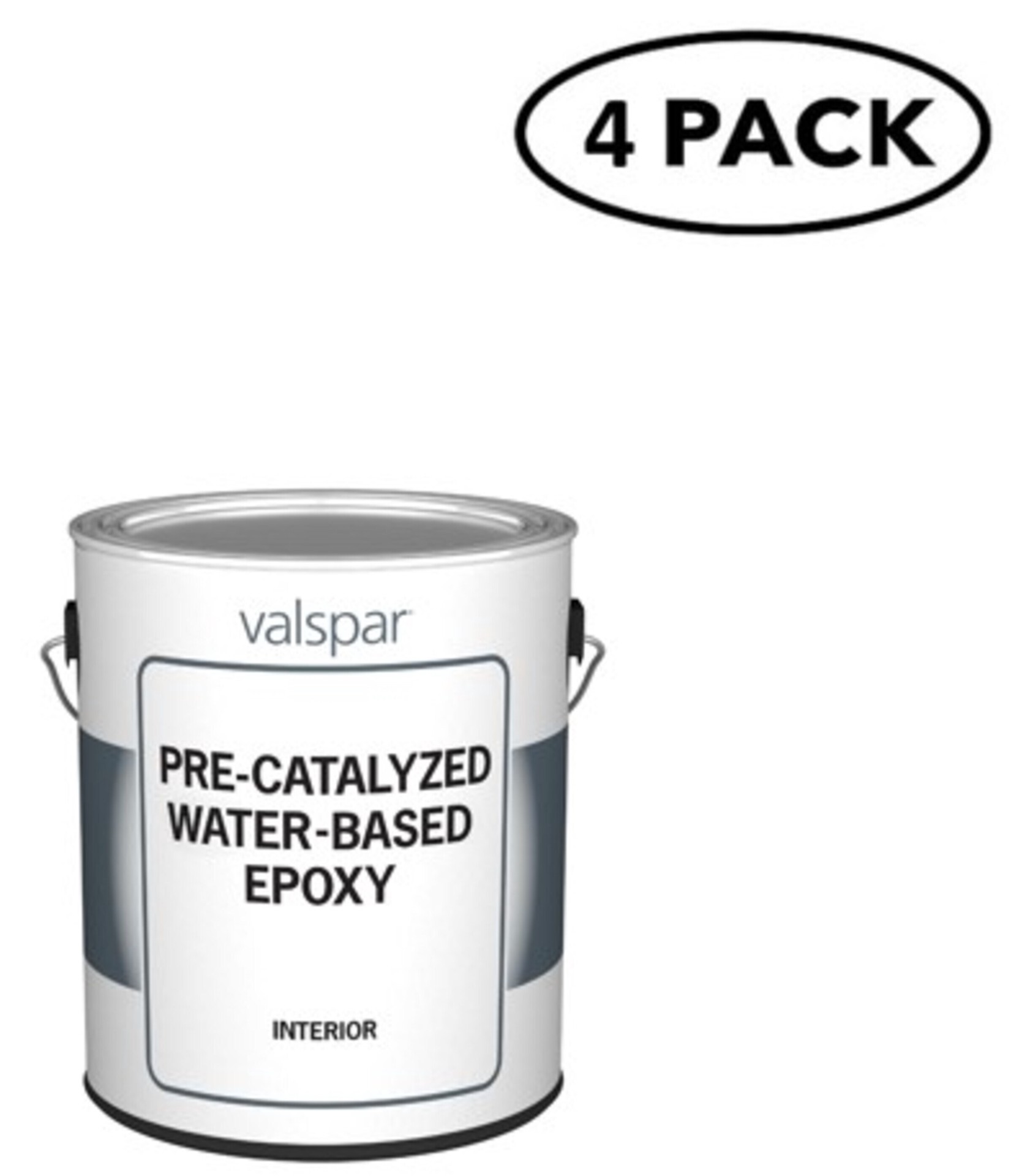 slide 1 of 6, Valspar Pre-Catalyzed Epoxy Semi-gloss Extra White 4-Pack Interior Paint ( 1-gallon ), 1 ct