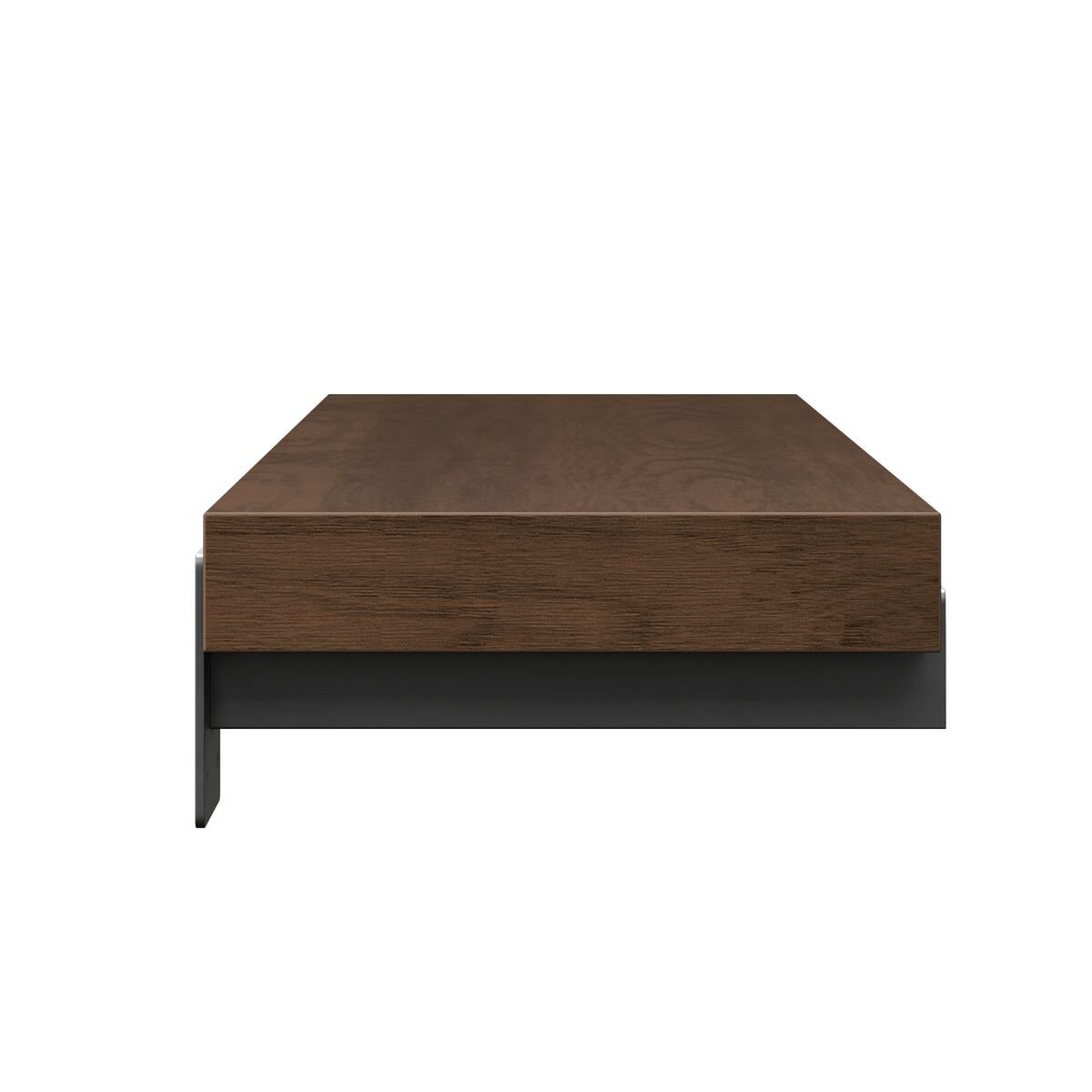 slide 6 of 6, allen + roth 9-in D x 36-in L Dark Oak MDF Rectangular Floating shelf, 1 ct