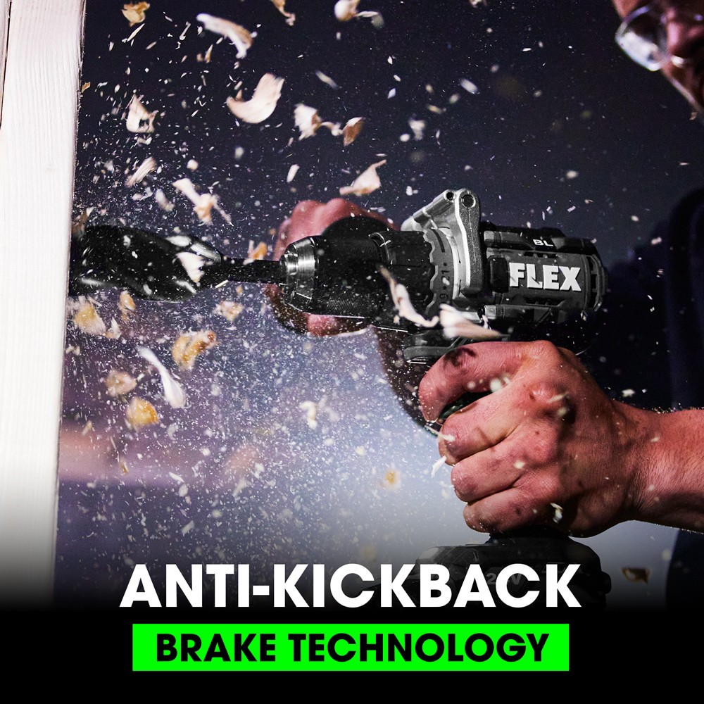 slide 4 of 6, FLEX STACKED LITHIUM 24-volt 1/2-in Keyless Brushless Cordless Drill ( 2 -Batteries Included, and Charger Included ), 1 ct