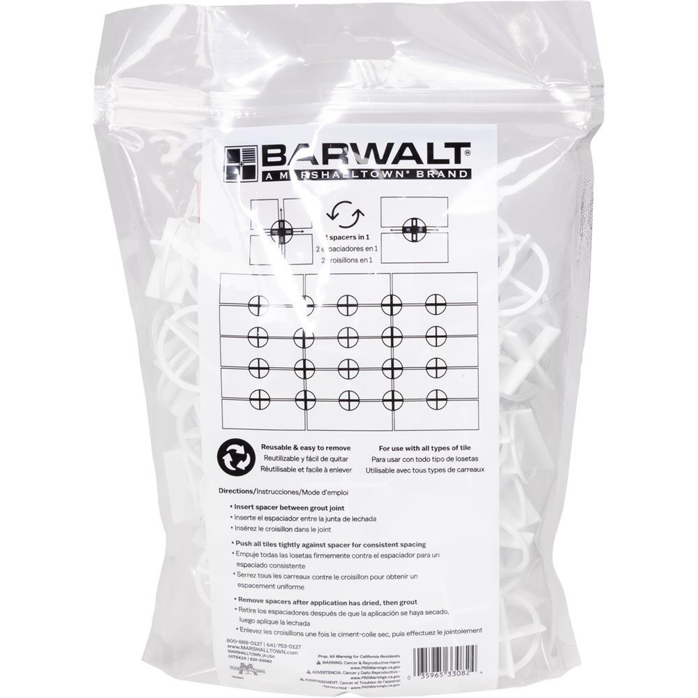 slide 6 of 6, BARWALT 1/16-in Plastic T-shaped Tile Spacer and ( 100 -Pack ), 1 ct