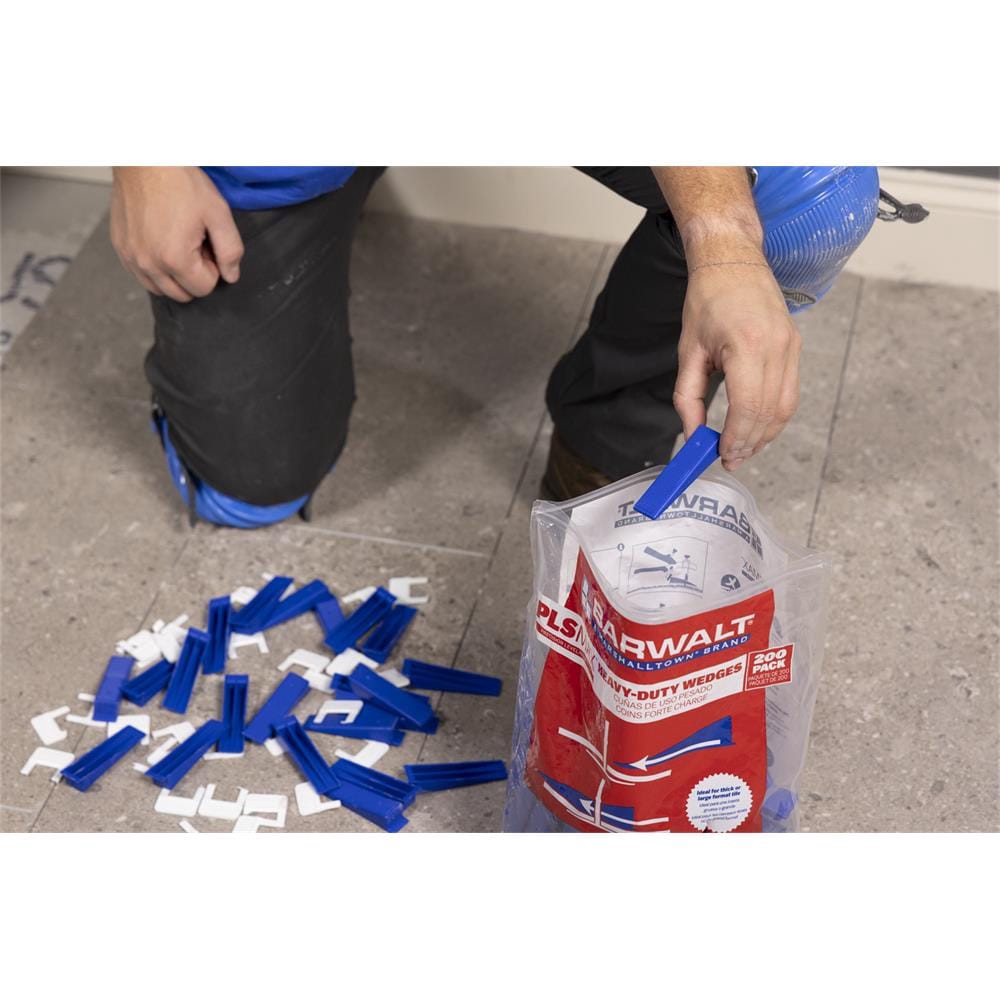 slide 4 of 6, BARWALT Plastic Wedge Tile Spacer and Leveling System ( 200 -Pack ), 1 ct
