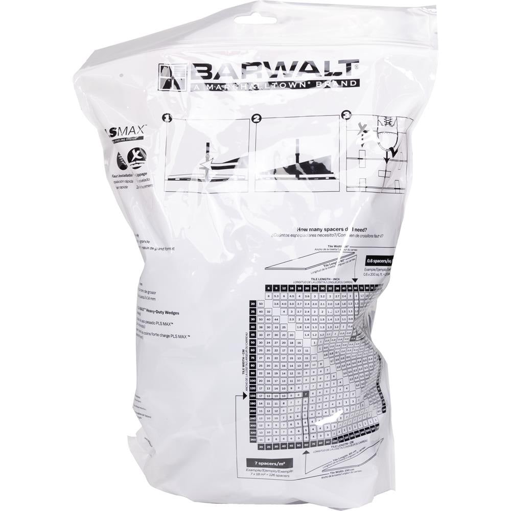 slide 6 of 6, BARWALT 1/8-in Plastic Wedge Tile Spacer and Leveling System ( 200 -Pack ), 1 ct