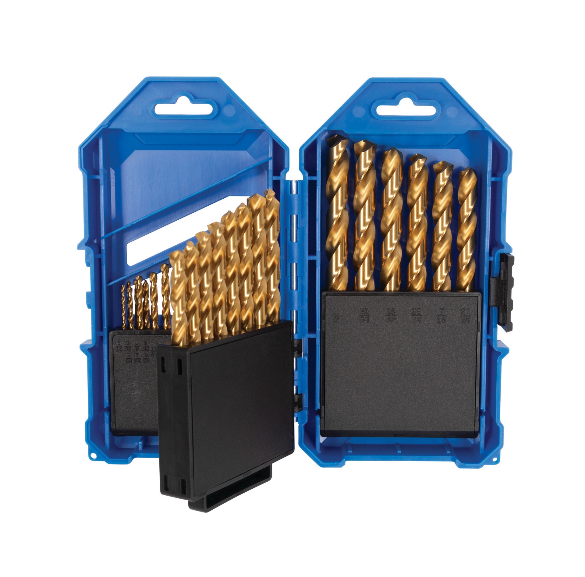 slide 4 of 6, Kobalt 29 -Piece x Titanium coated HSS Jobber length Twist Drill Bit Set, 1 ct