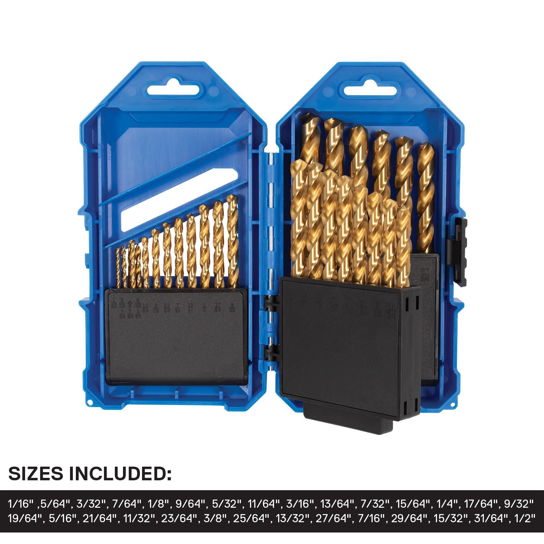 slide 5 of 6, Kobalt 29 -Piece x Titanium coated HSS Jobber length Twist Drill Bit Set, 1 ct