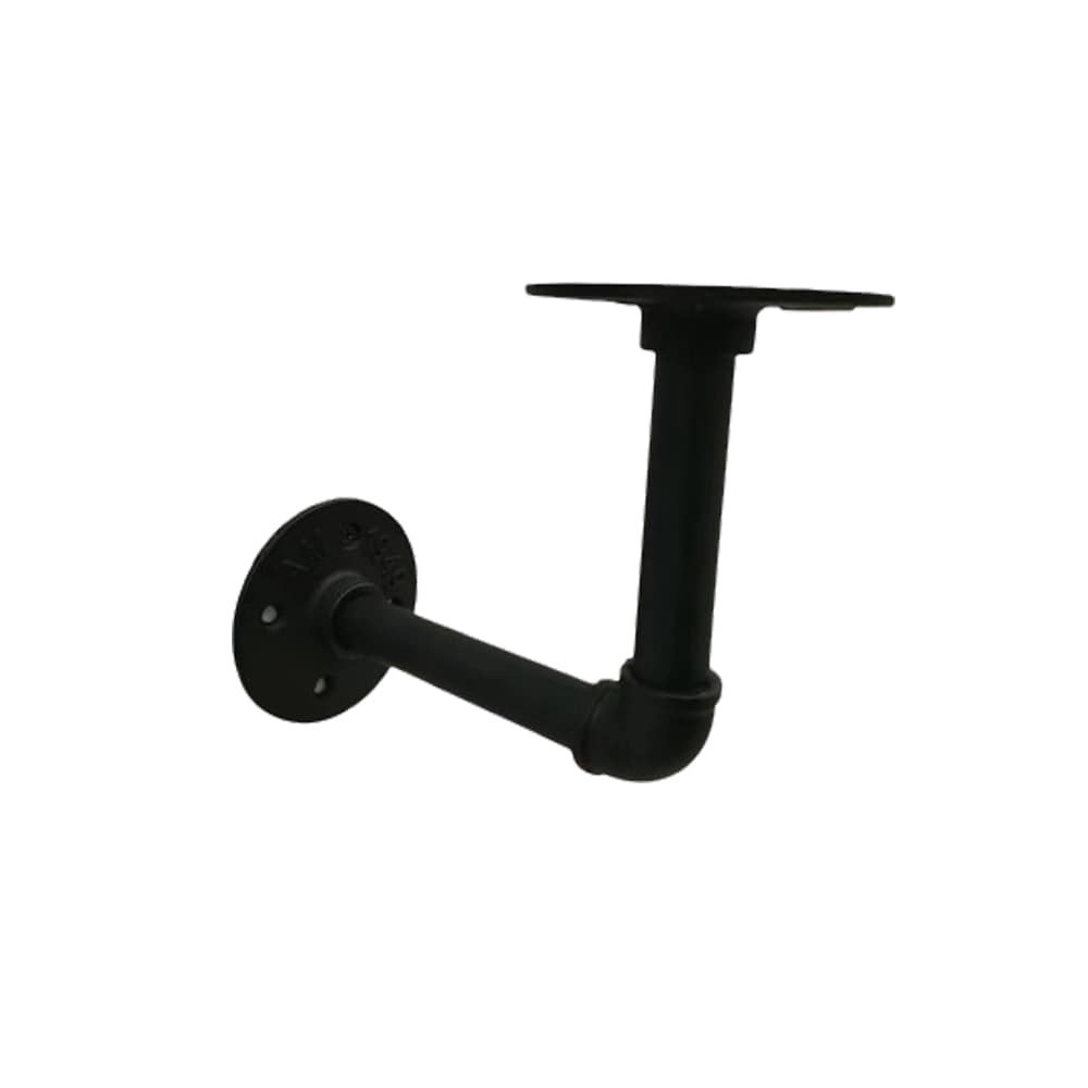 slide 1 of 6, Style Selections 7.56-in L x 3.35-in W x 5.75-in D Black Shelf bracket, 1 ct